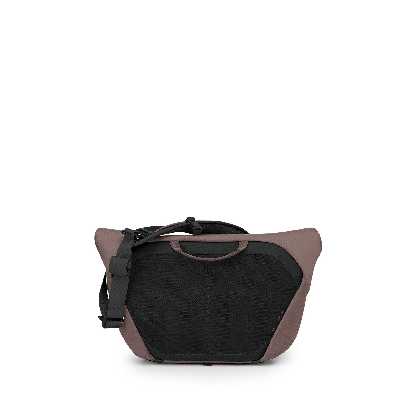 Osprey Metron Messenger 18L in Magma Brown — back view