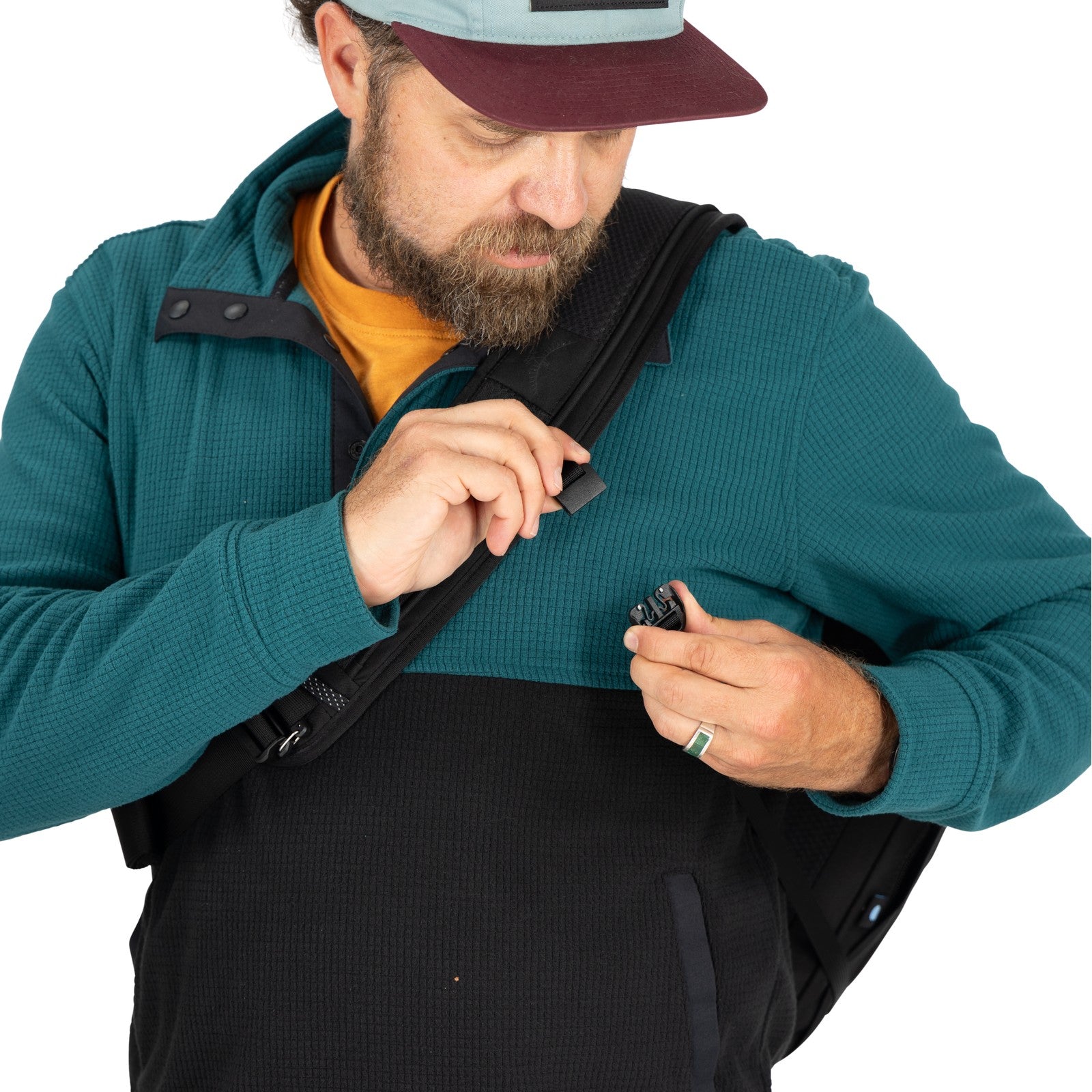 Osprey Metron Messenger 18L in Black — detail view 4