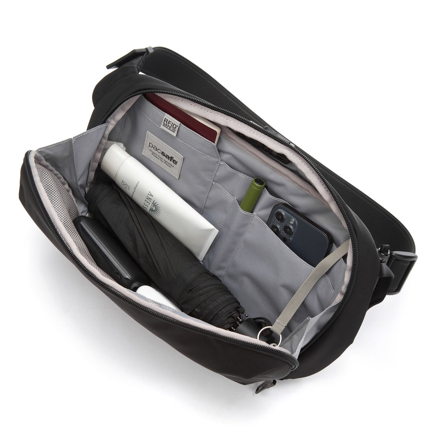 Pacsafe V Anti-Theft Urban Sling - Black