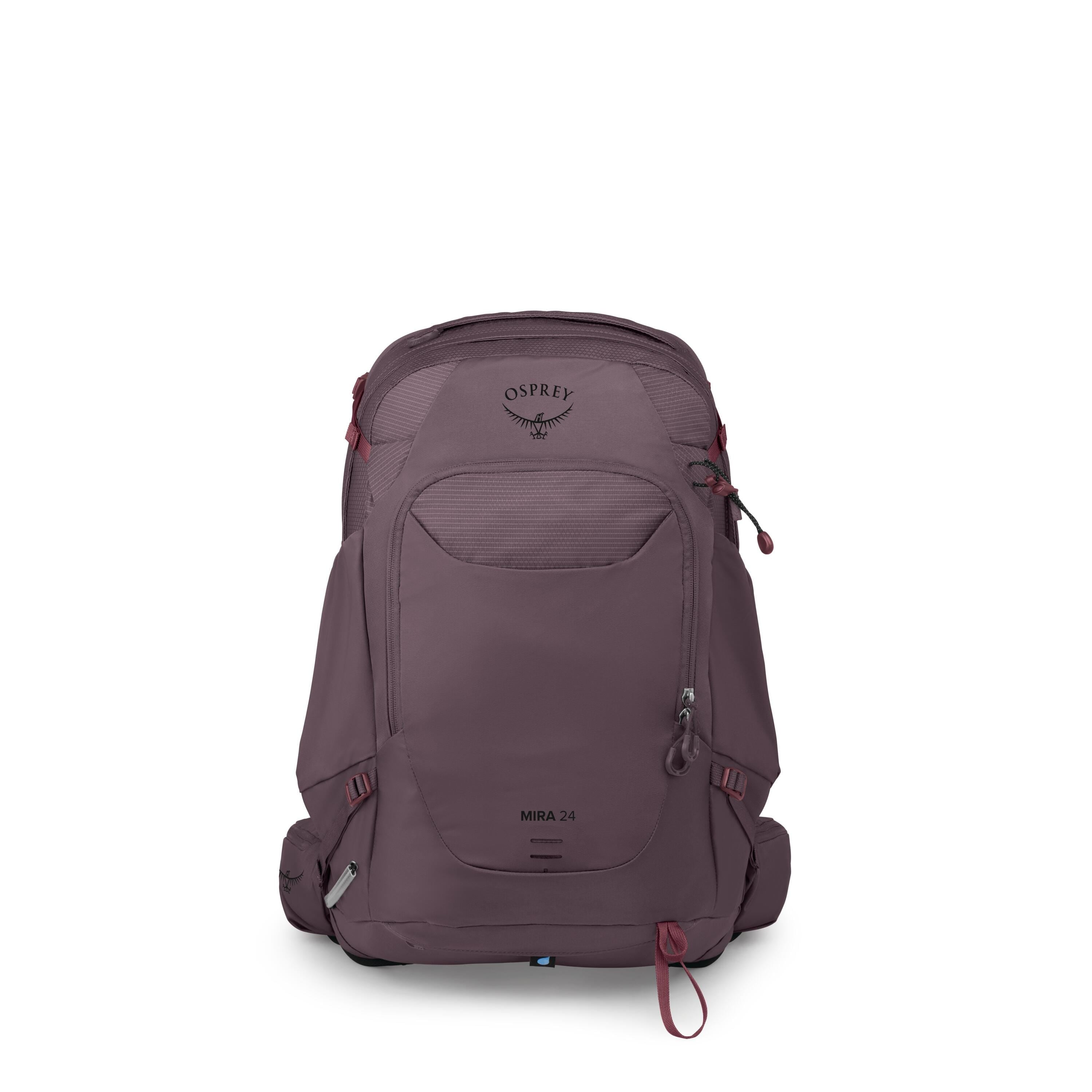 Osprey Mira 24 Women's Hiking Hydration Backpack 24L in Graphite Purple — front view