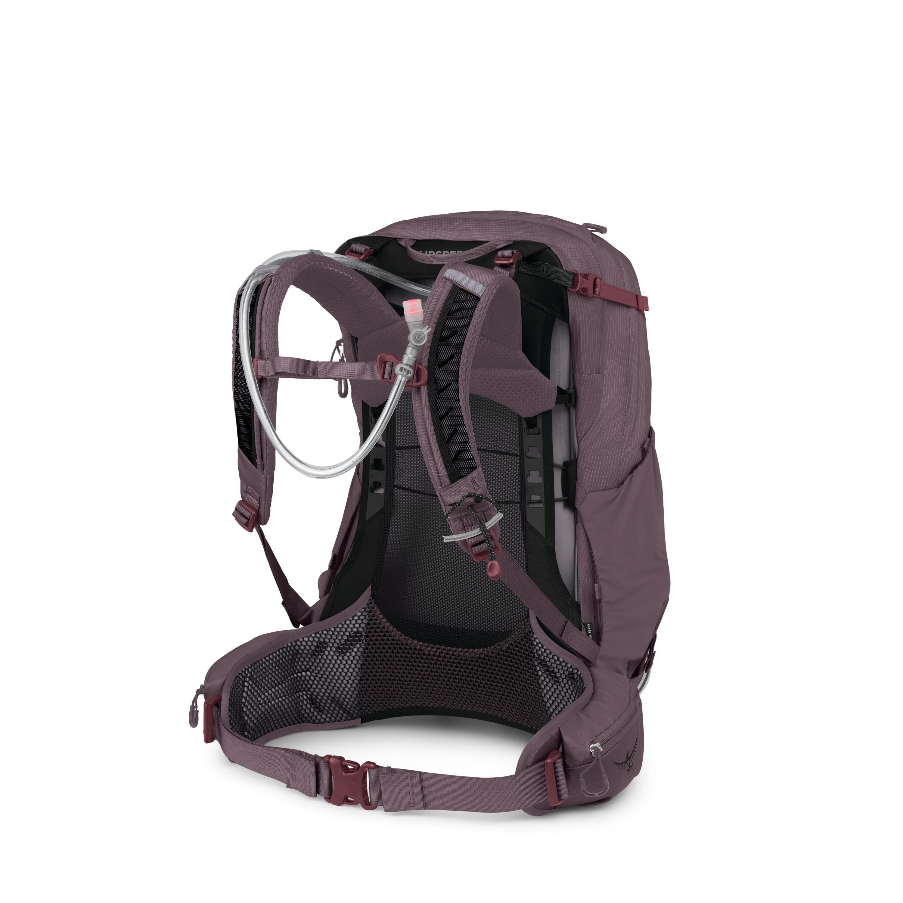 Osprey Mira 34 Women's Hiking Hydration Backpack 34L in Graphite Purple — back view