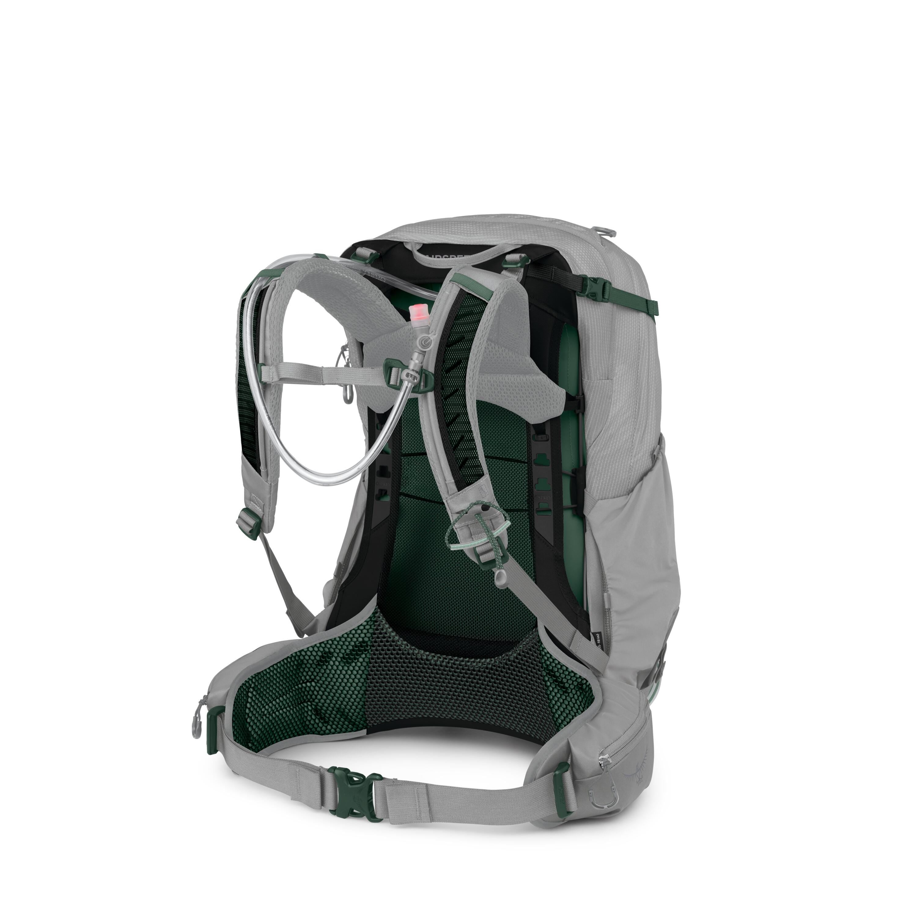 Osprey Mira 34 Women's Hiking Hydration Backpack 34L in Light Grey — back view