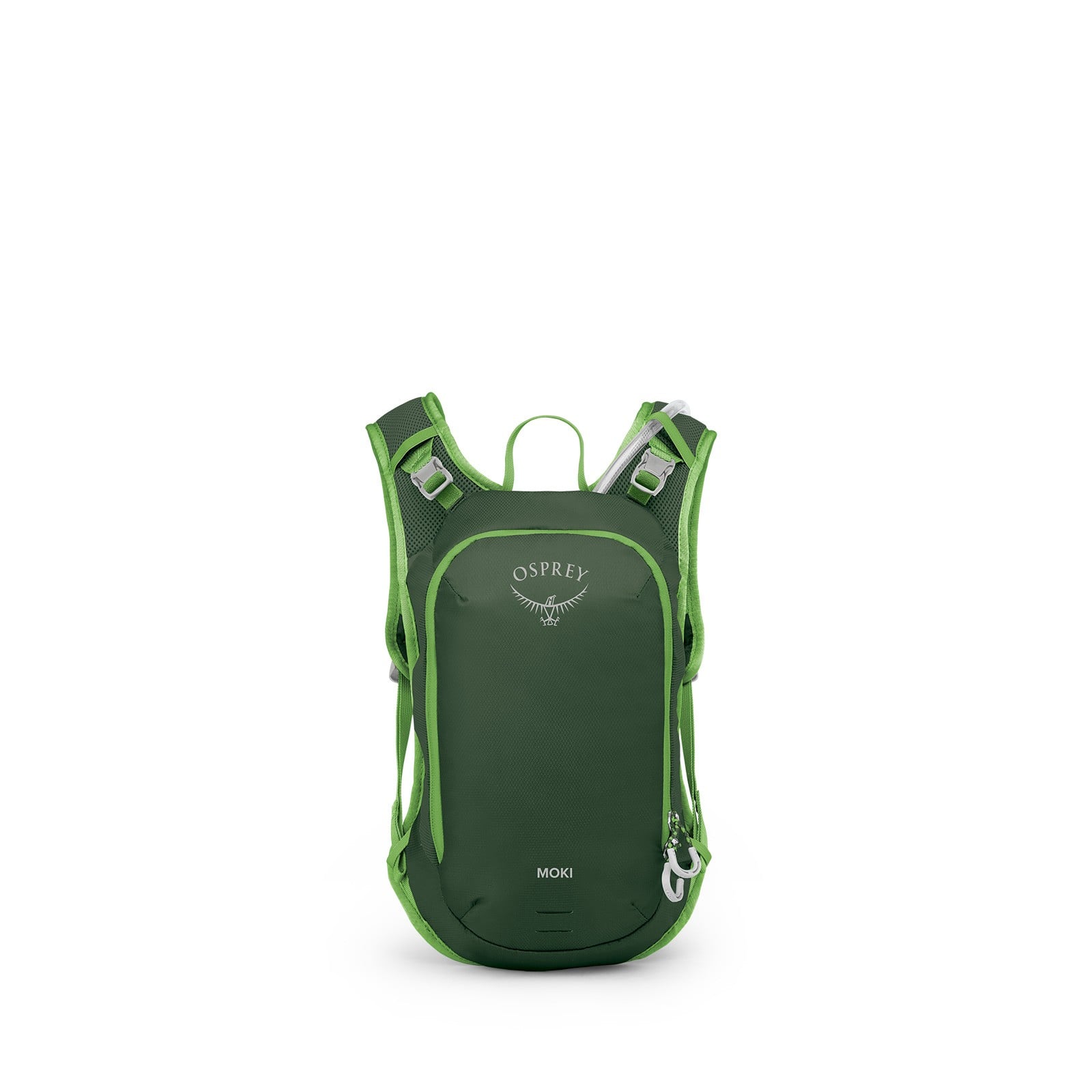 Osprey Moki 3 Kids Hydration Backpack 3L in Green Canopy — front view
