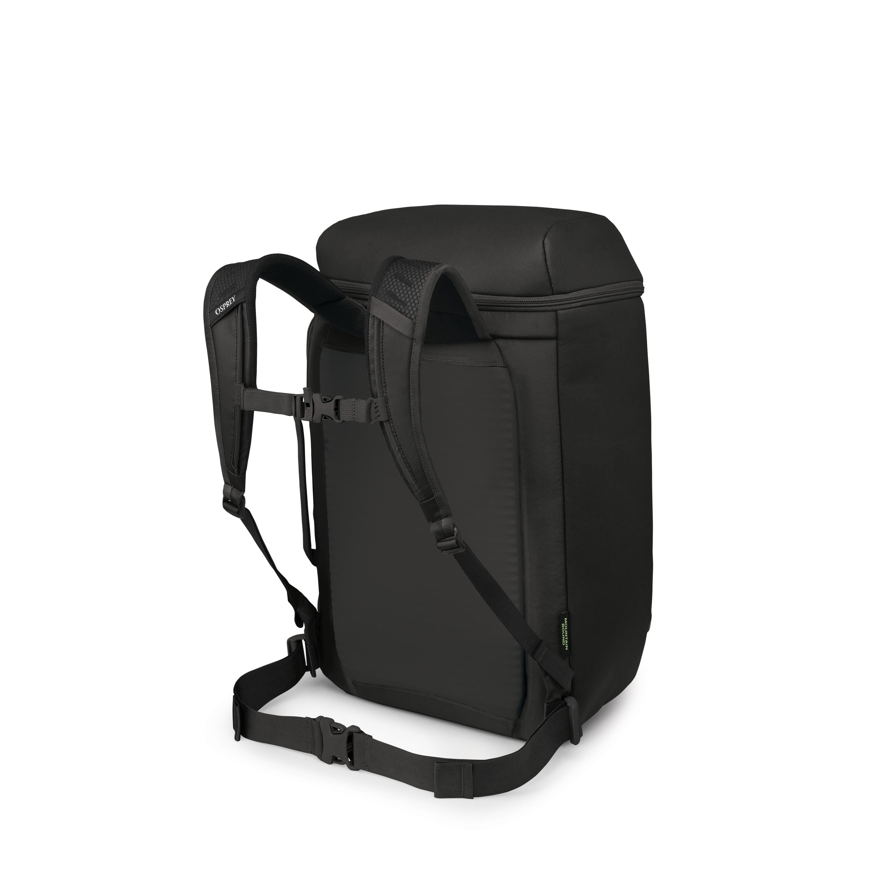 Osprey Mountain Bound Ski & Snowboard Boot Backpack 45L in Black — back view