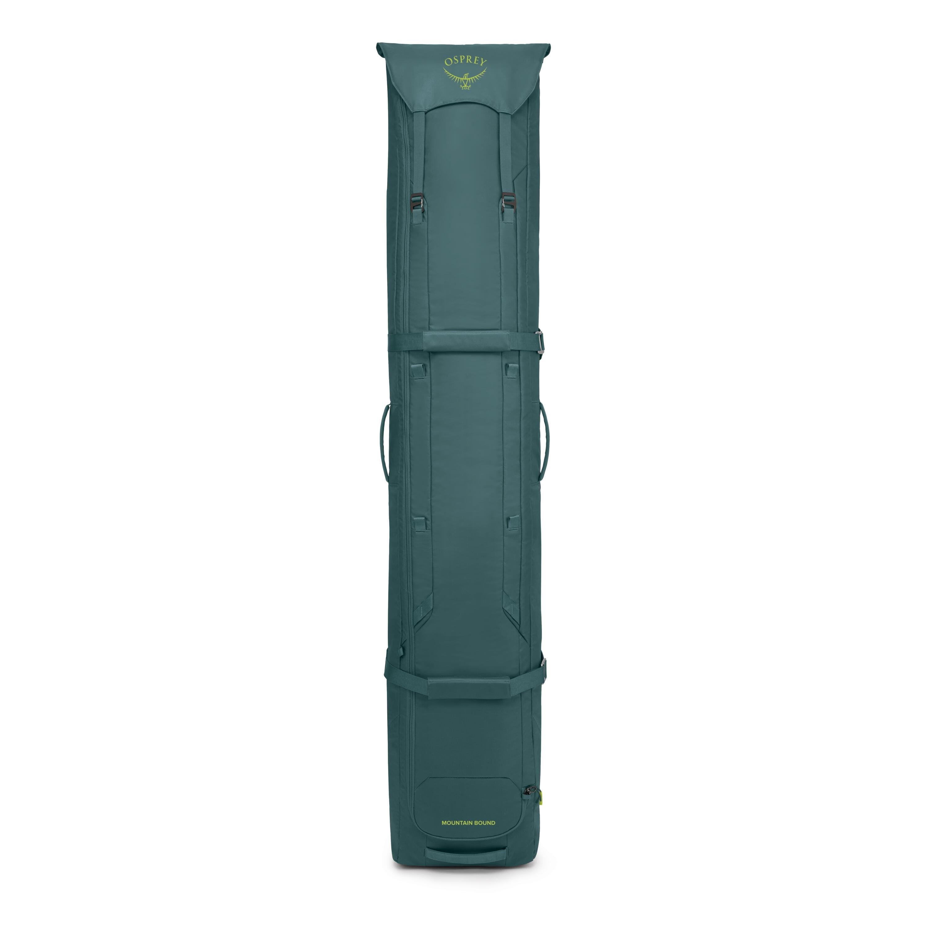Osprey Mountain Bound Ski & Snowboard Roller Bag 125L in Cascade Blue — front view