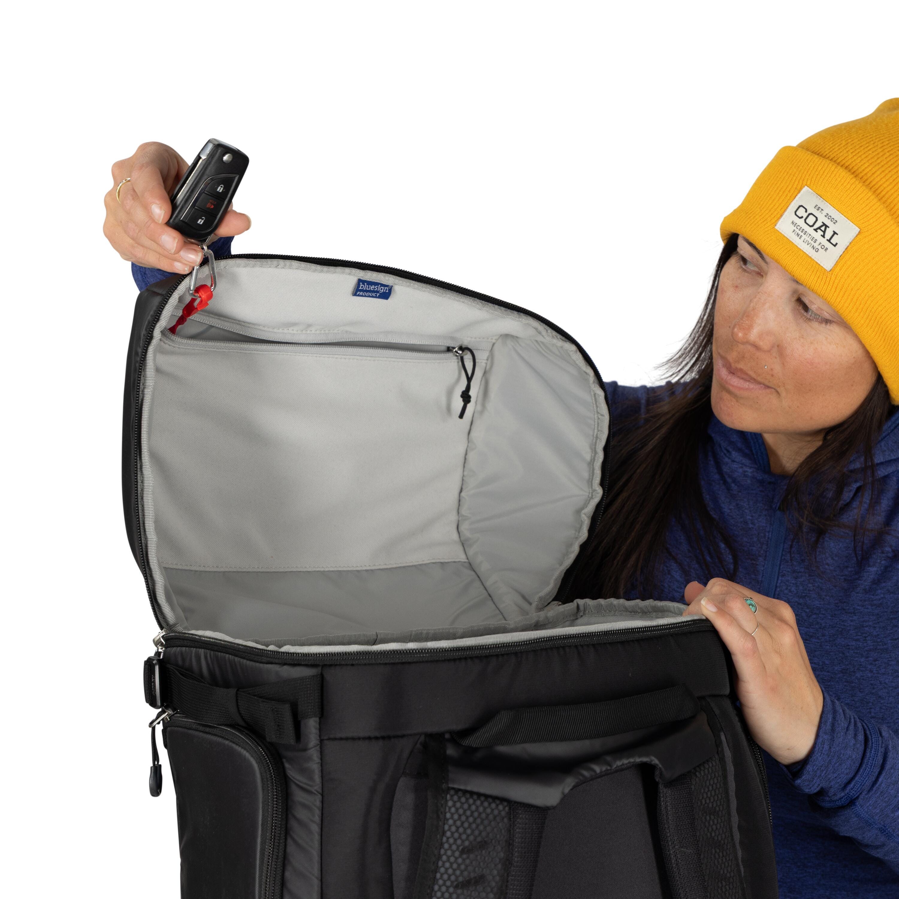 Osprey Mountain Bound Ski & Snowboard Boot Backpack Plus 55L in Black — detail view 2