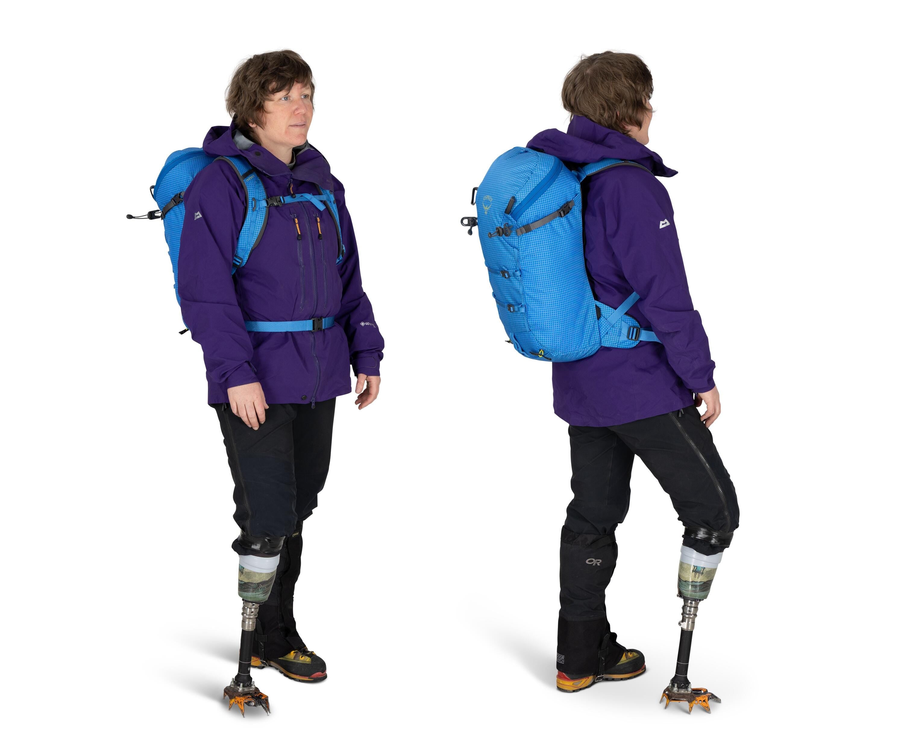 Osprey Mutant 22 Climbing Backpack 22L in Blue Flame — lifestyle