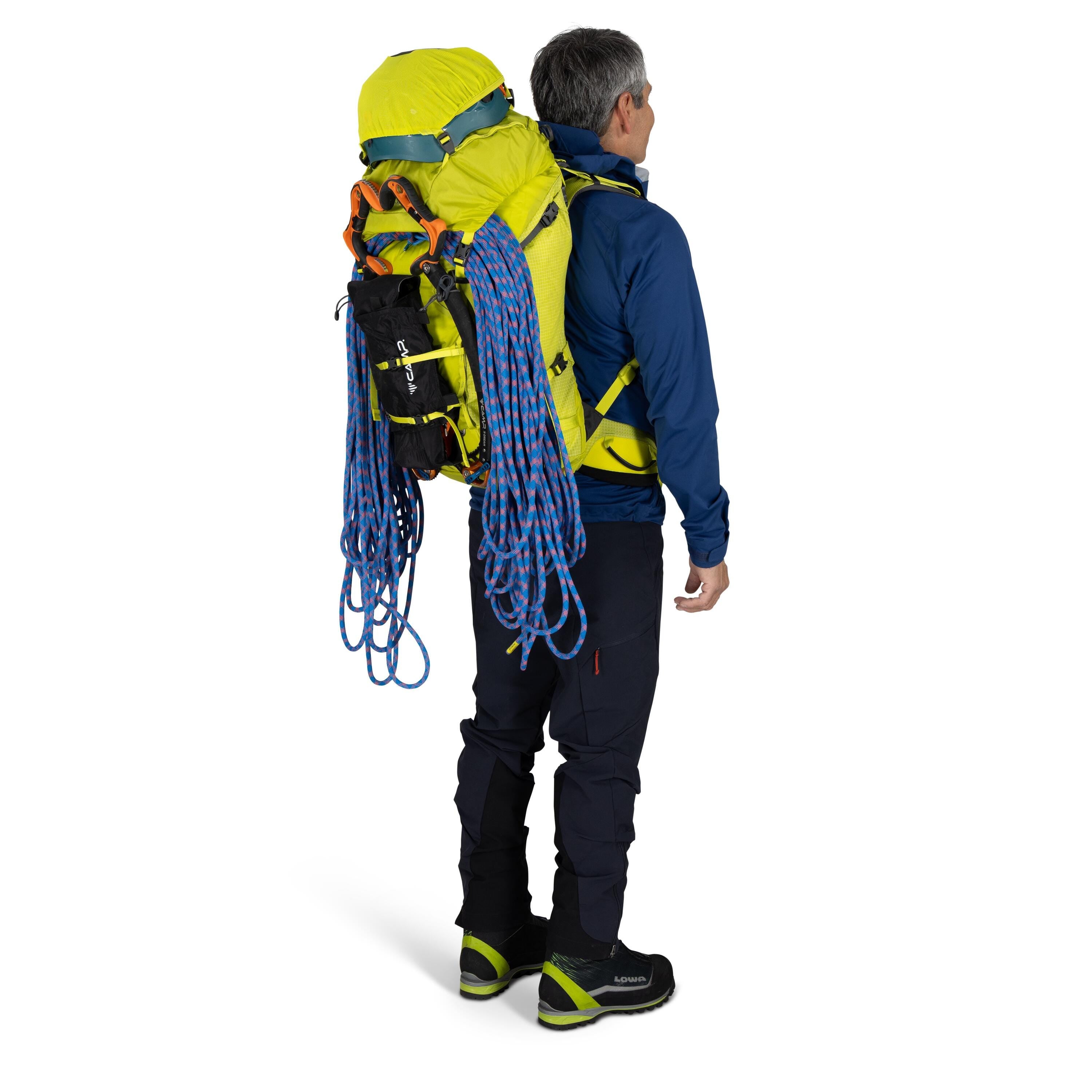 Osprey Mutant 38 Mountaineering Backpack 38L in Lemongrass — detail view