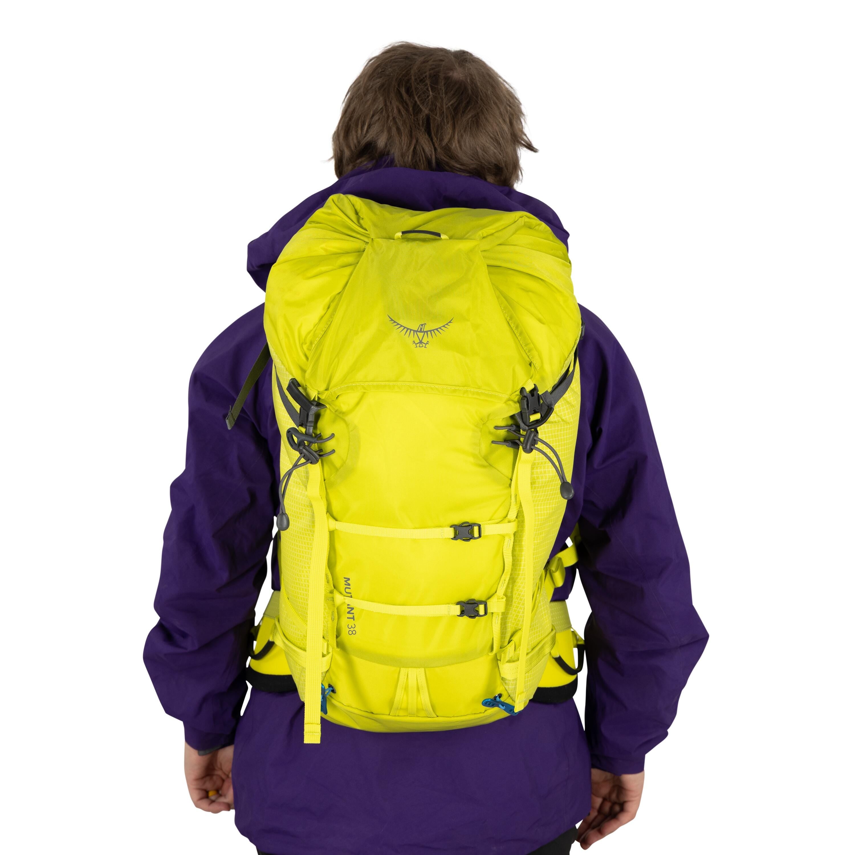 Osprey Mutant 38 Mountaineering Backpack 38L in Lemongrass — detail view 4