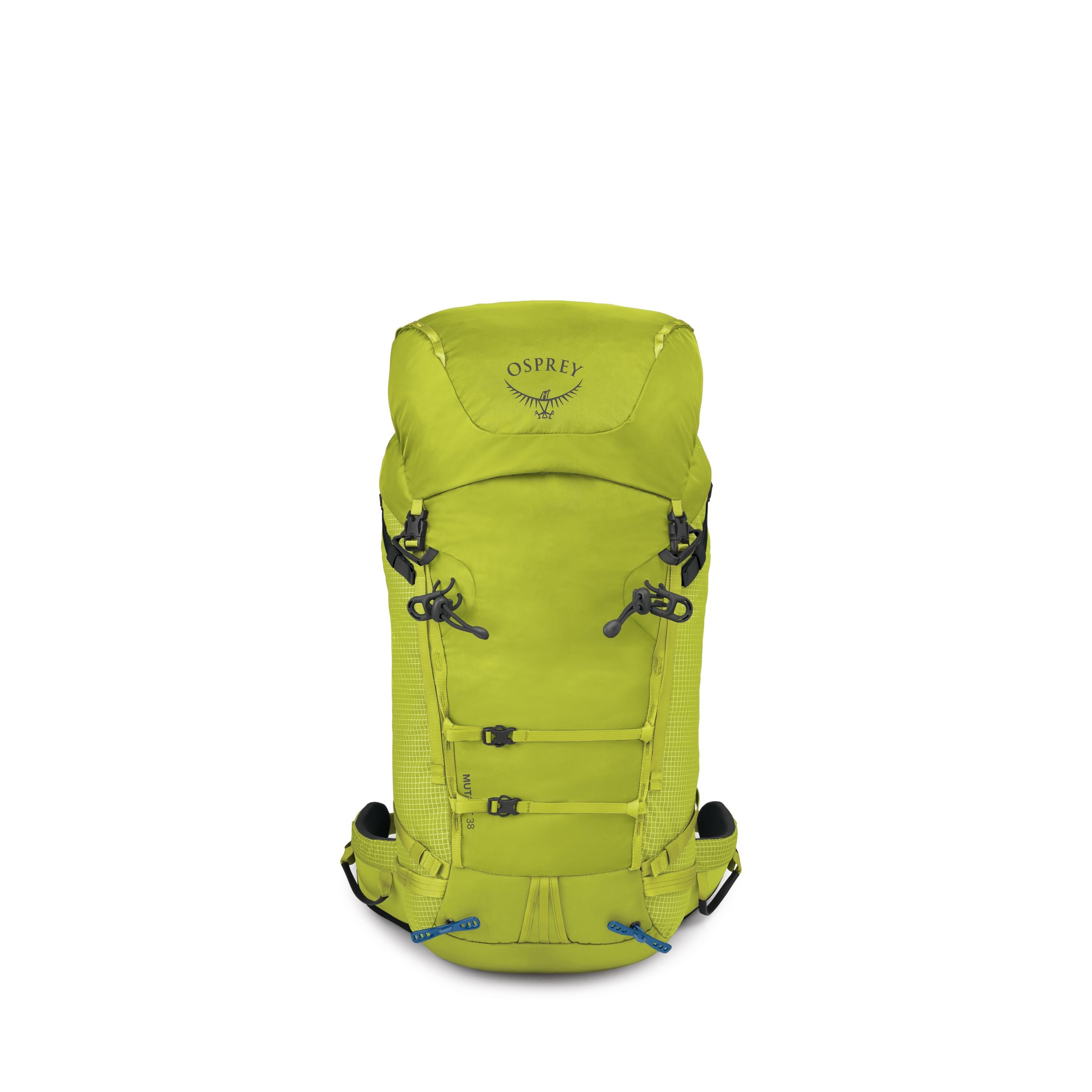Osprey Mutant 38 Mountaineering Backpack 38L in Lemongrass — front view