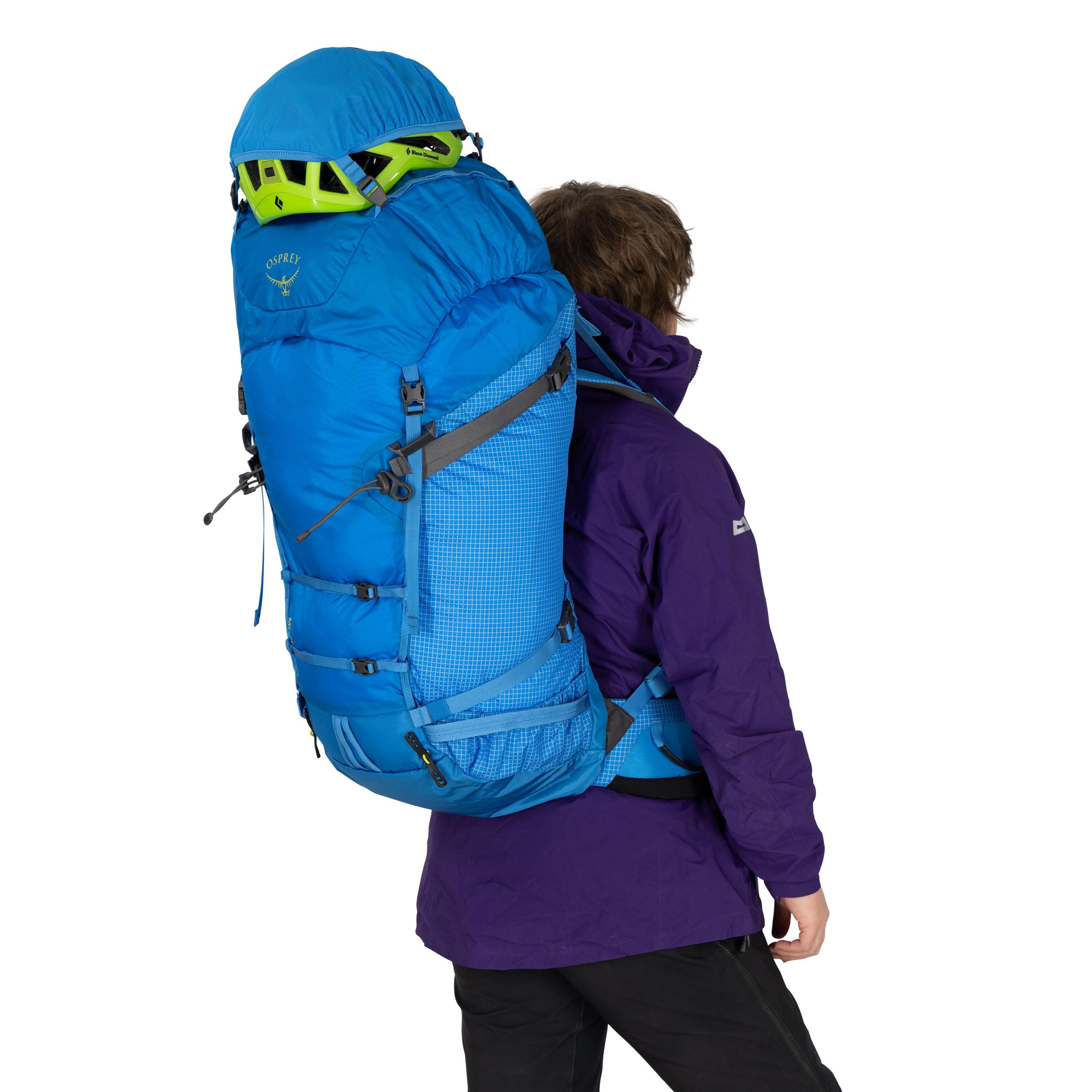 Osprey Mutant 52 Mountaineering Backpack 52L in Blue Flame — detail view 2