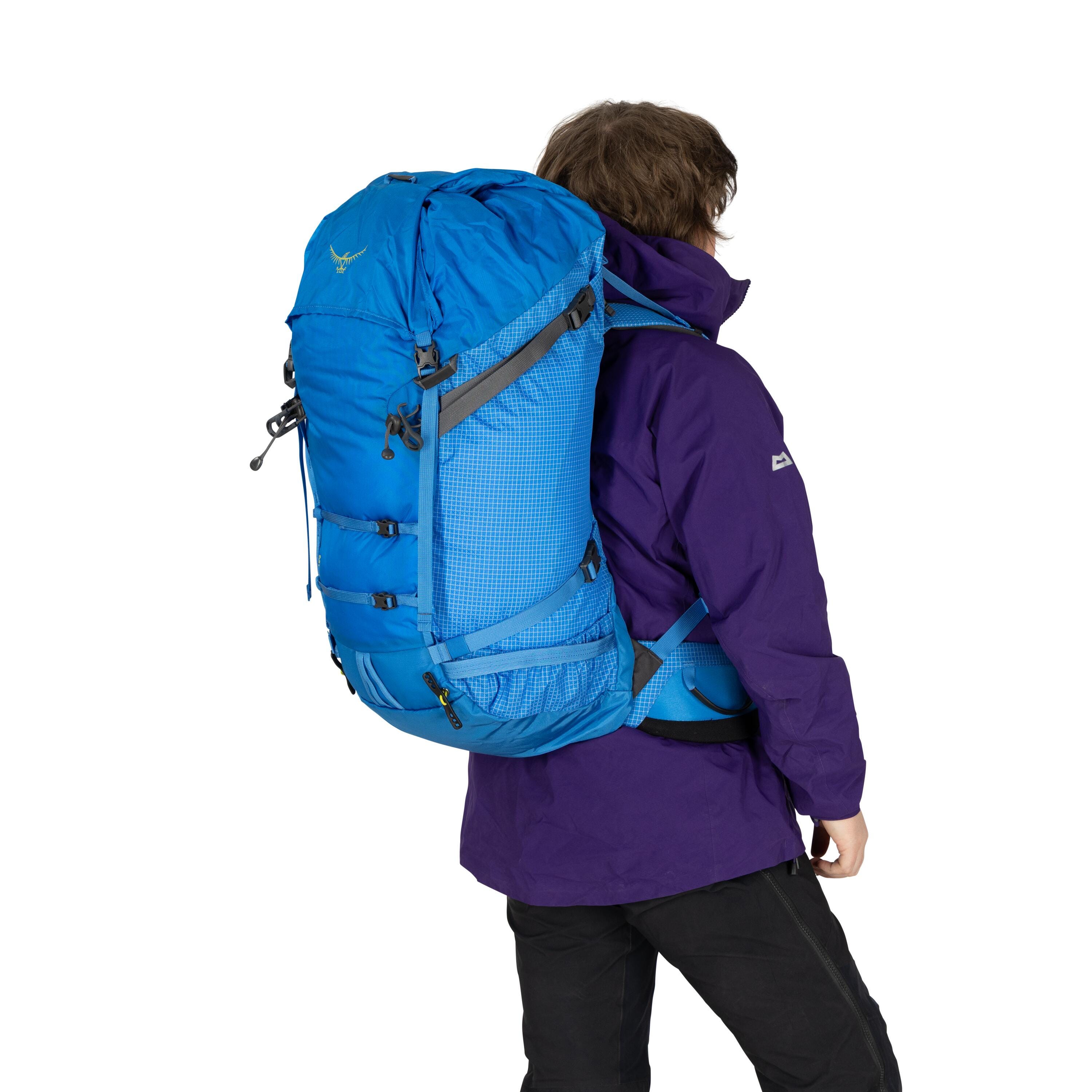 Osprey Mutant 52 Mountaineering Backpack 52L in Blue Flame — detail view 4