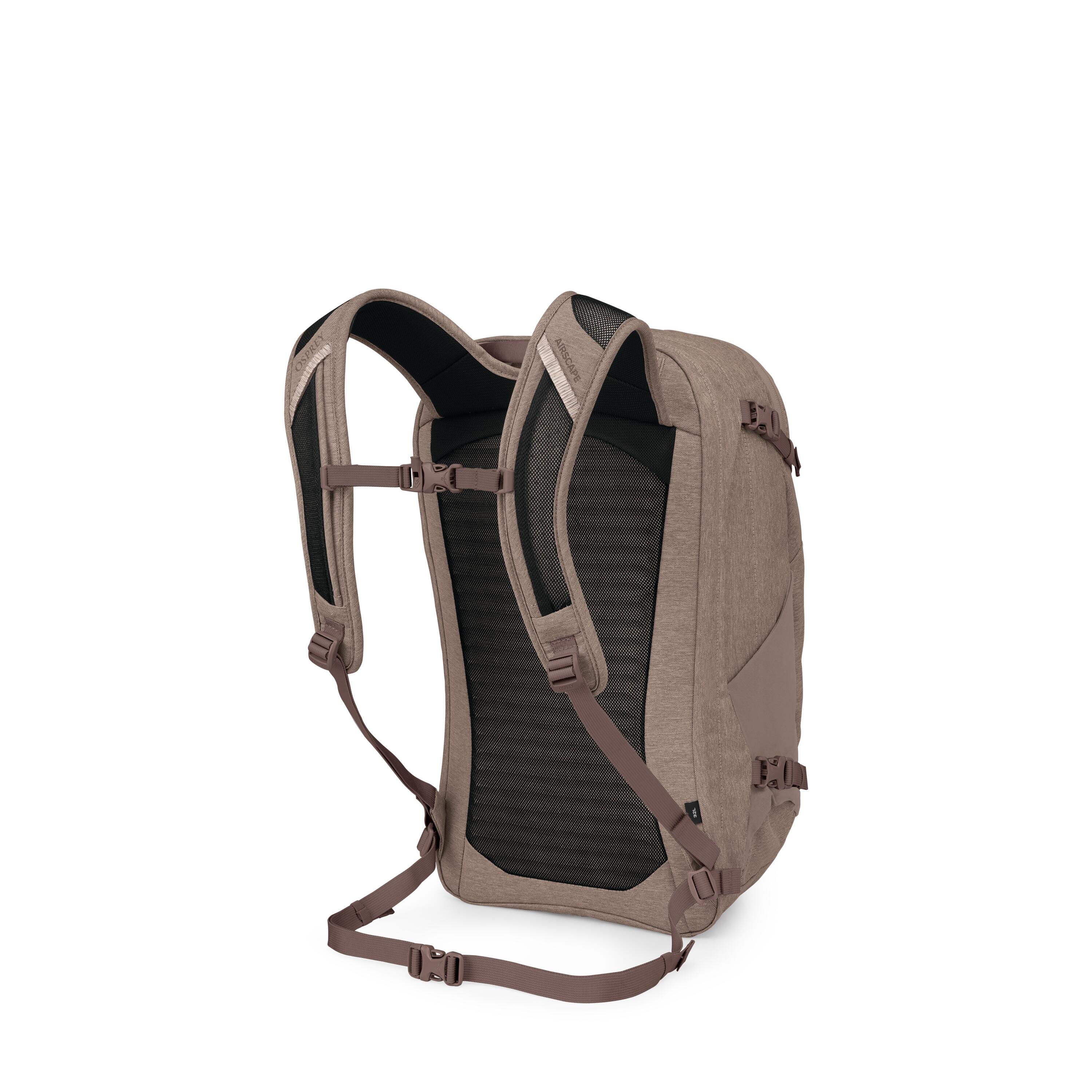 Osprey Nebula Driftshade Laptop Backpack 32L in Timber Beige — back view