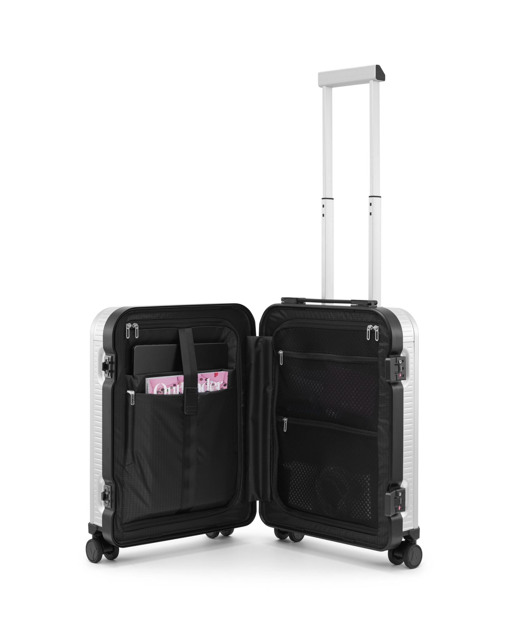 Db Journey Ramverk Alu Carry-on in Silver — interior view # color_Silver