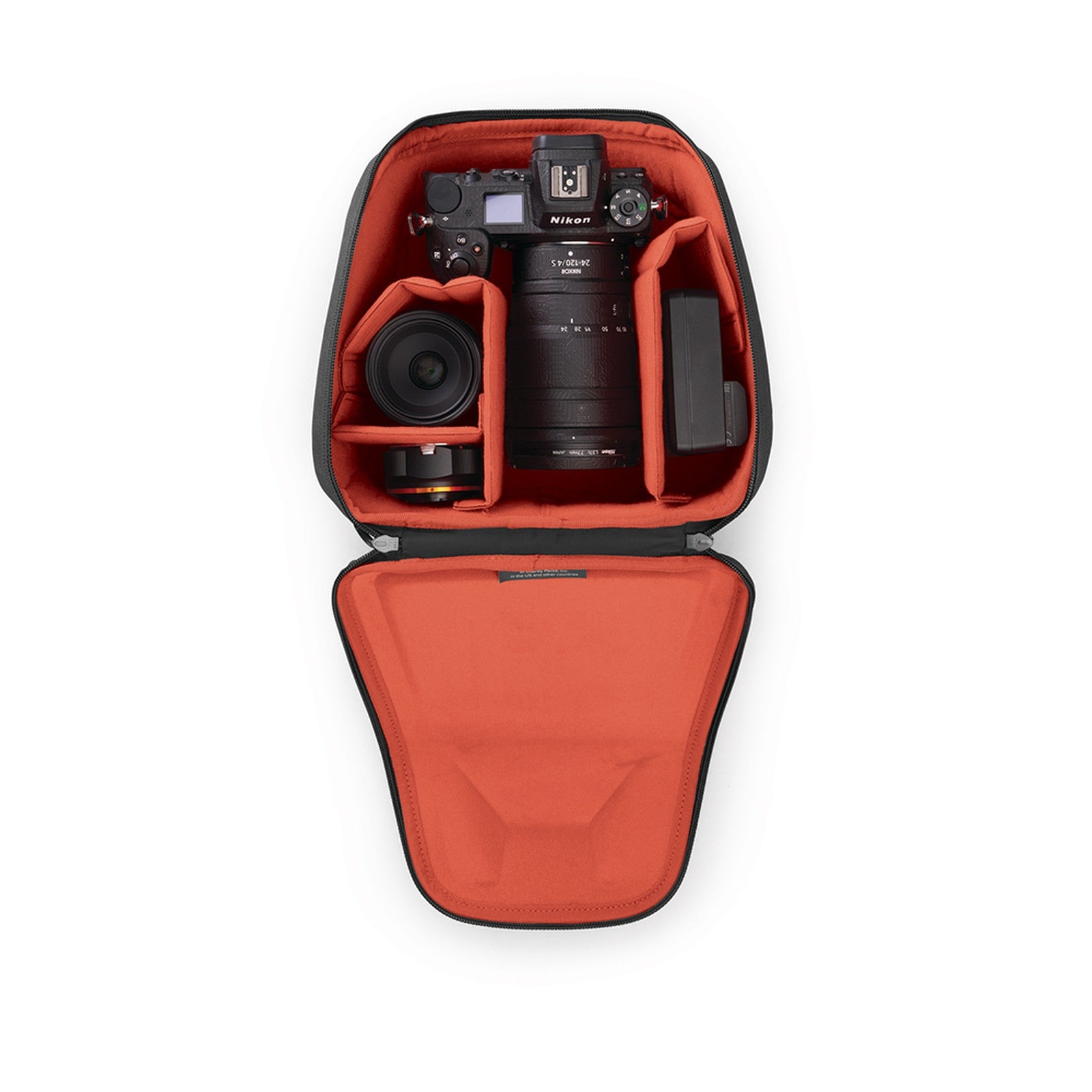 Osprey Camera Cube Small 6L in Charcoal Grey — angle view 3