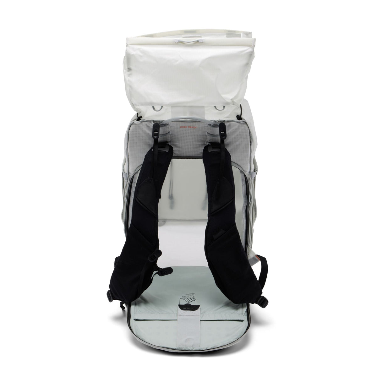Peak Design Outdoor Backpack 45L in Cloud — interior view # color_Cloud