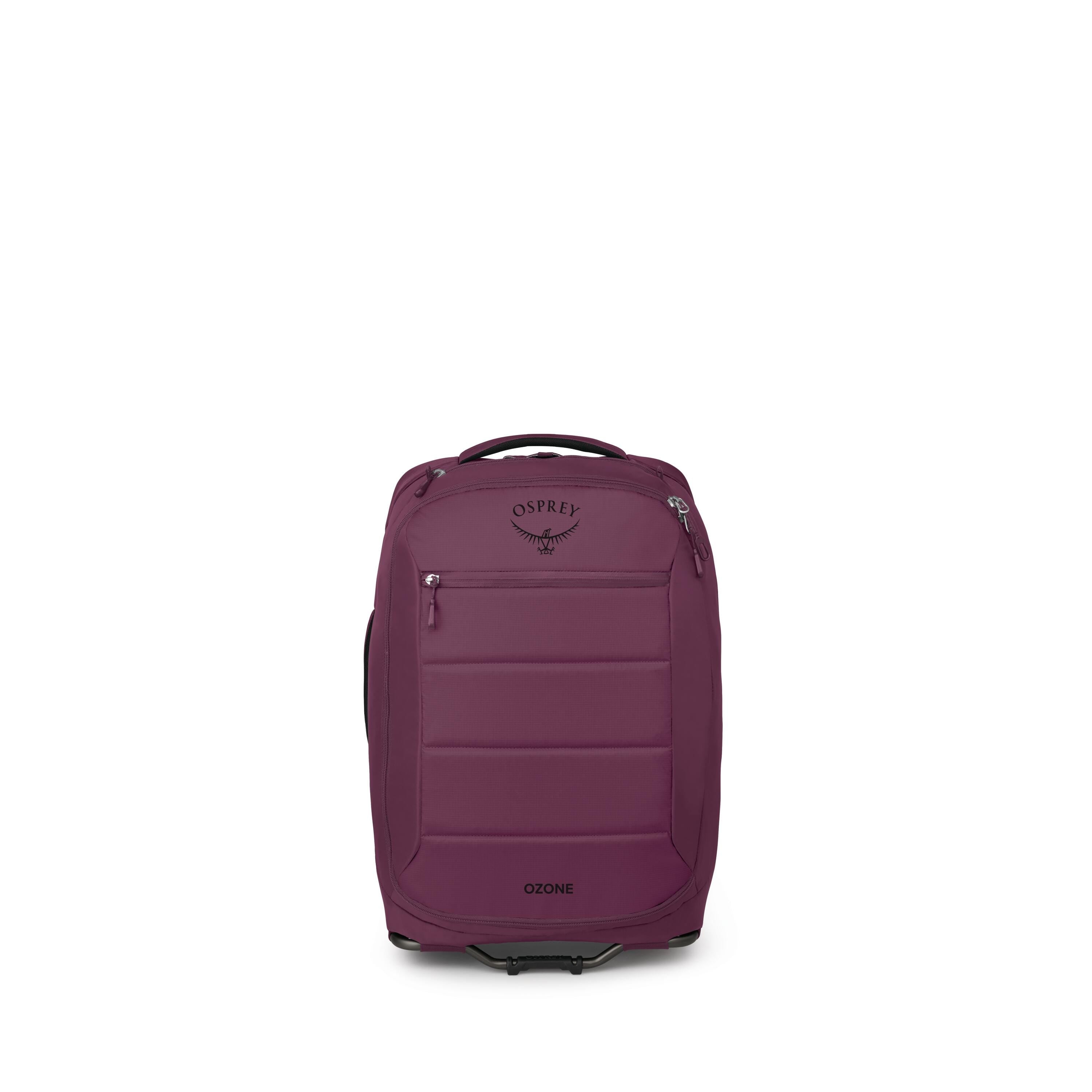 Osprey Ozone 2-Wheel Carry-On 40L/21" in Moody Burgundy — front view
