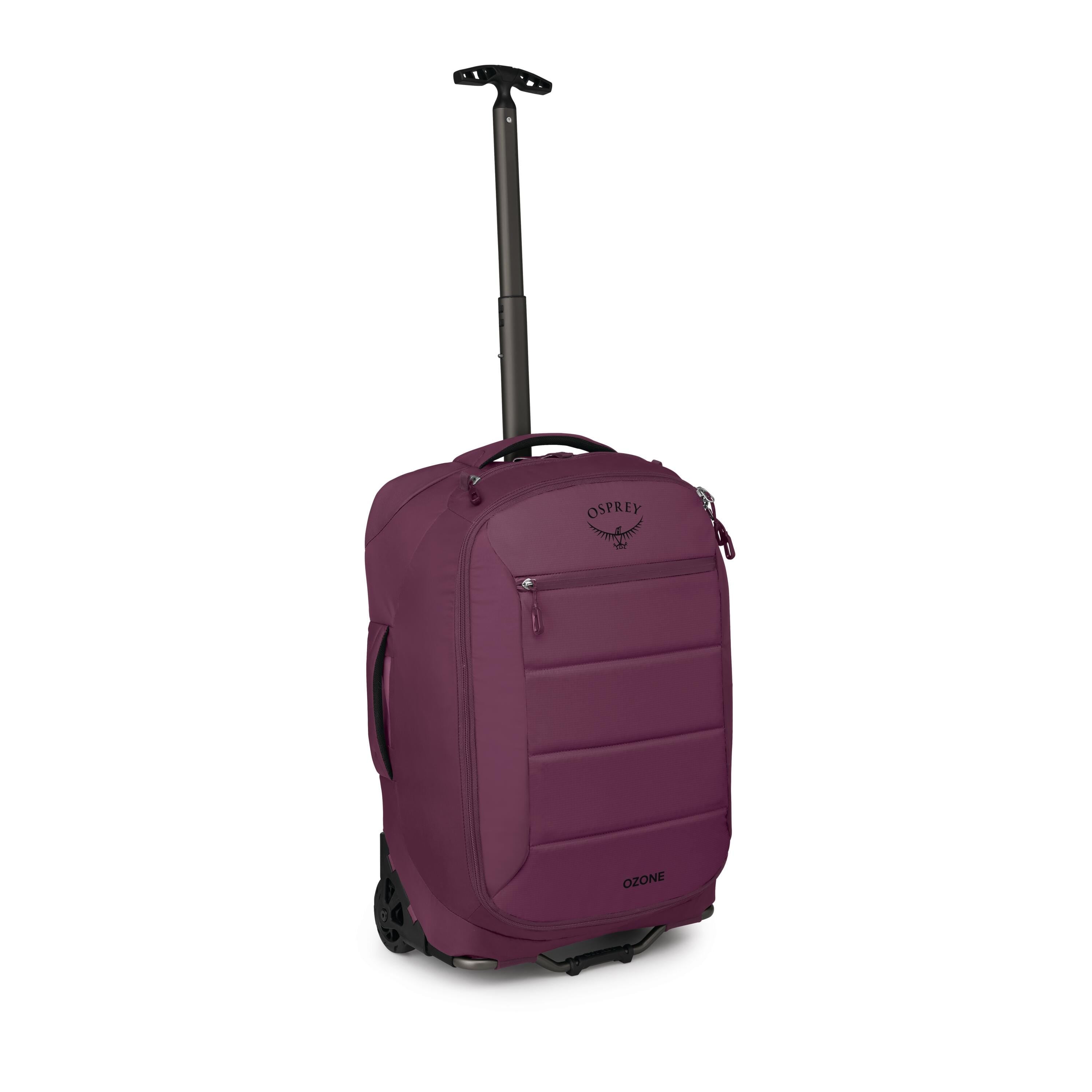Osprey Ozone 2-Wheel Carry-On 40L/21" in Moody Burgundy — angle view 2