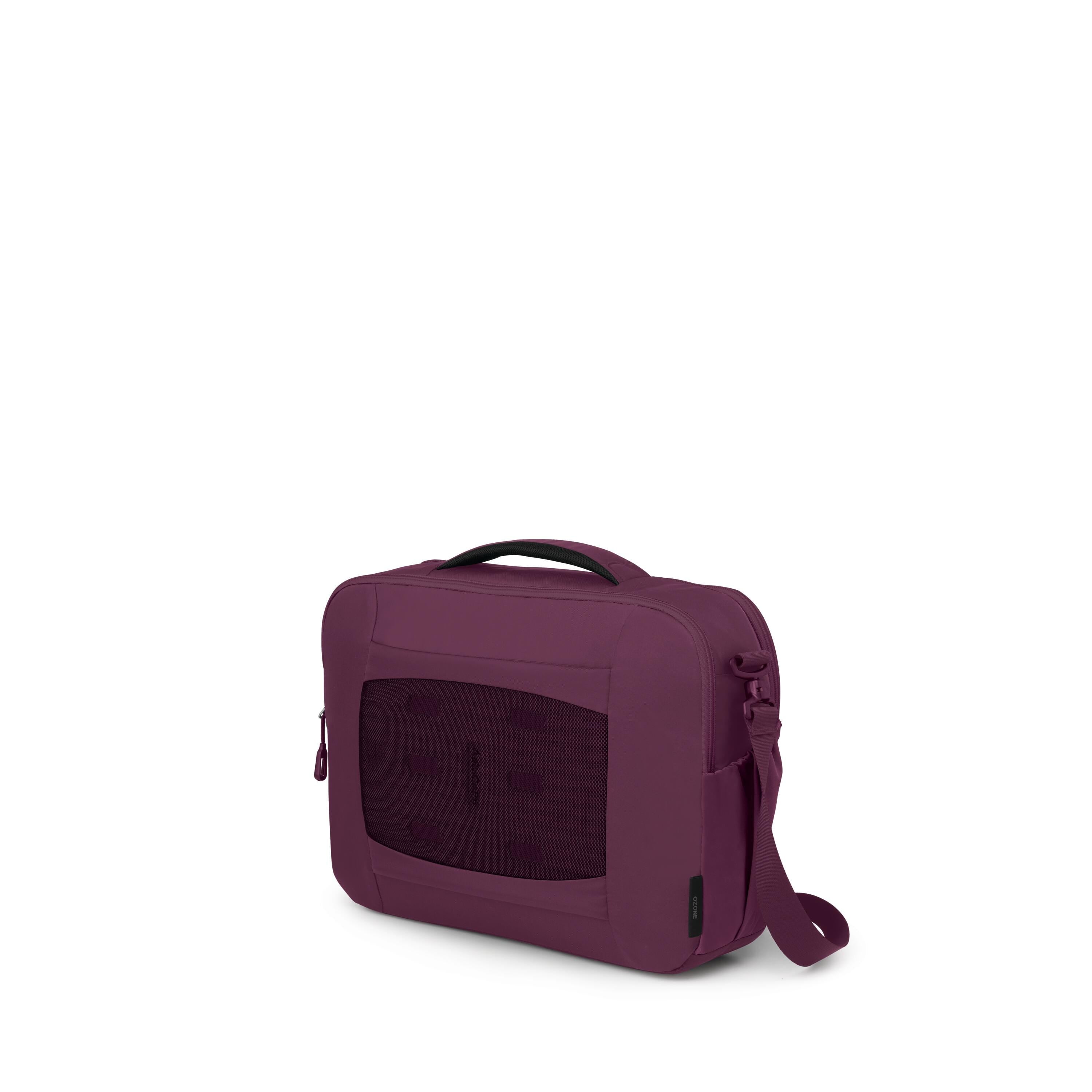 Osprey Ozone Brief Bag 16L in Moody Burgundy — angle view 3