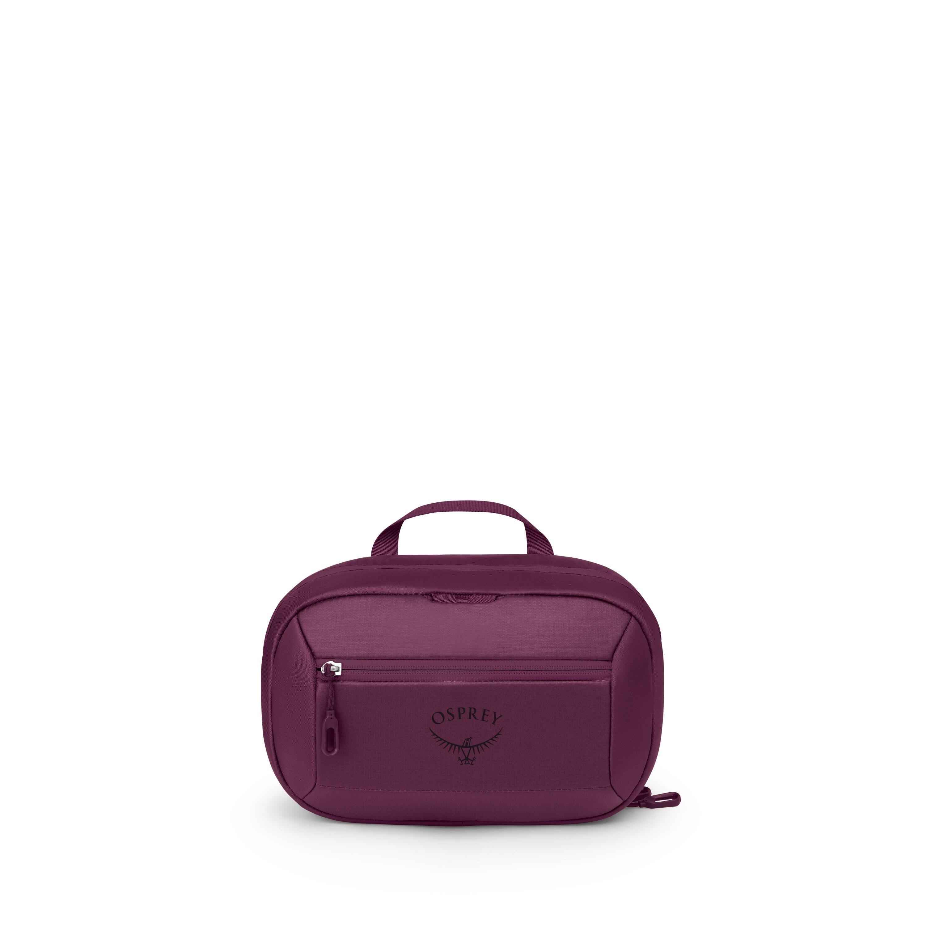 Osprey Ozone Large Toiletry Kit in Moody Burgundy — angle view 2