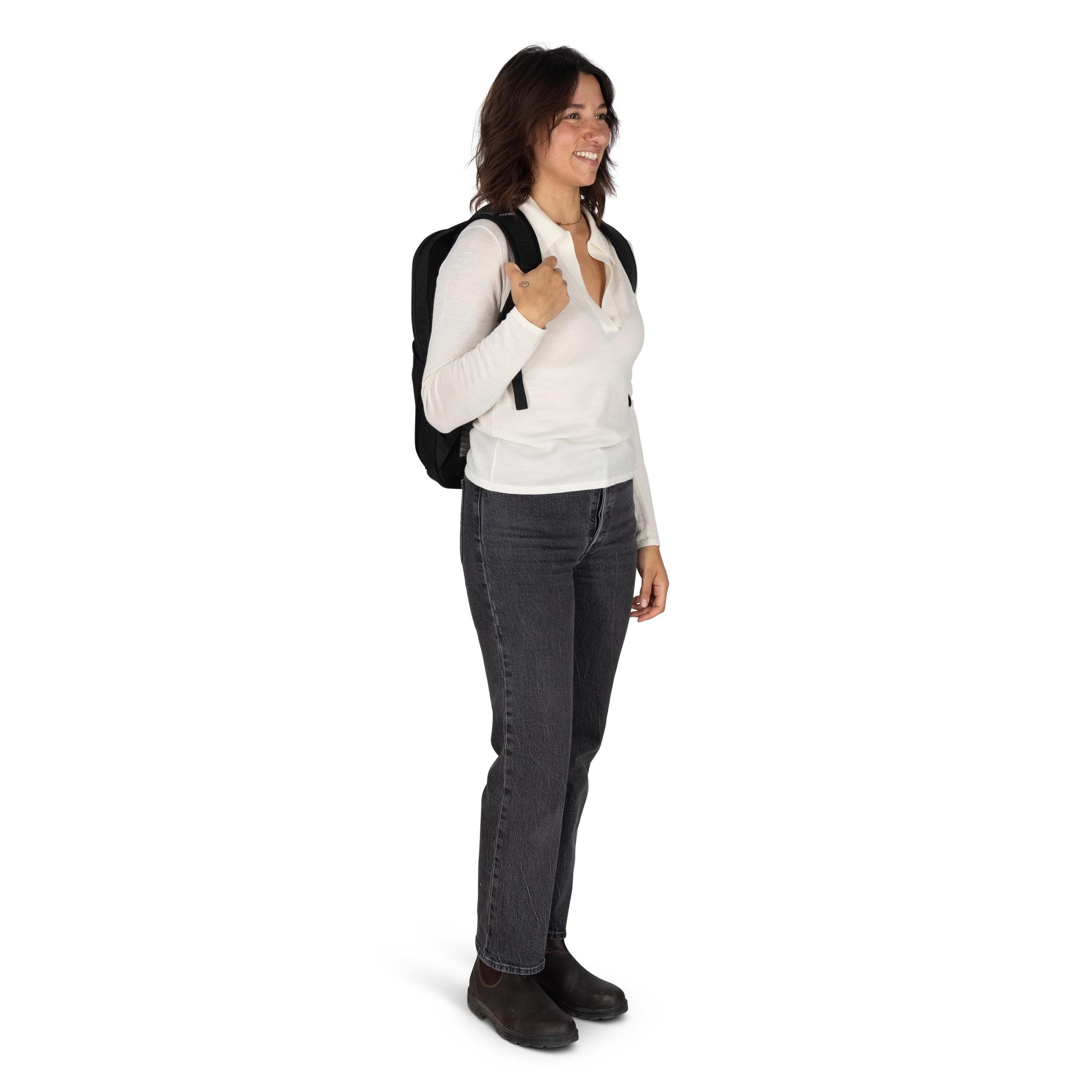 Osprey Ozone Slim Pack Travel Backpack 10L in Black — lifestyle