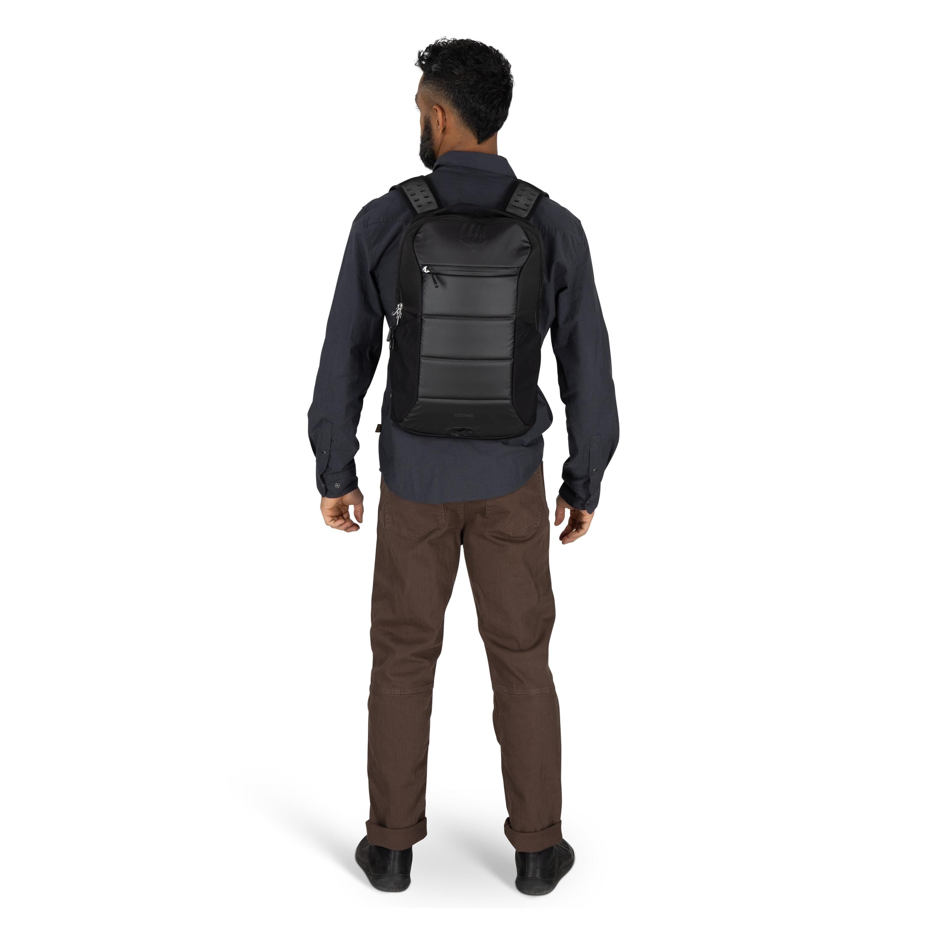 Osprey Ozone Slim Pack Travel Backpack 10L in Black — lifestyle 2