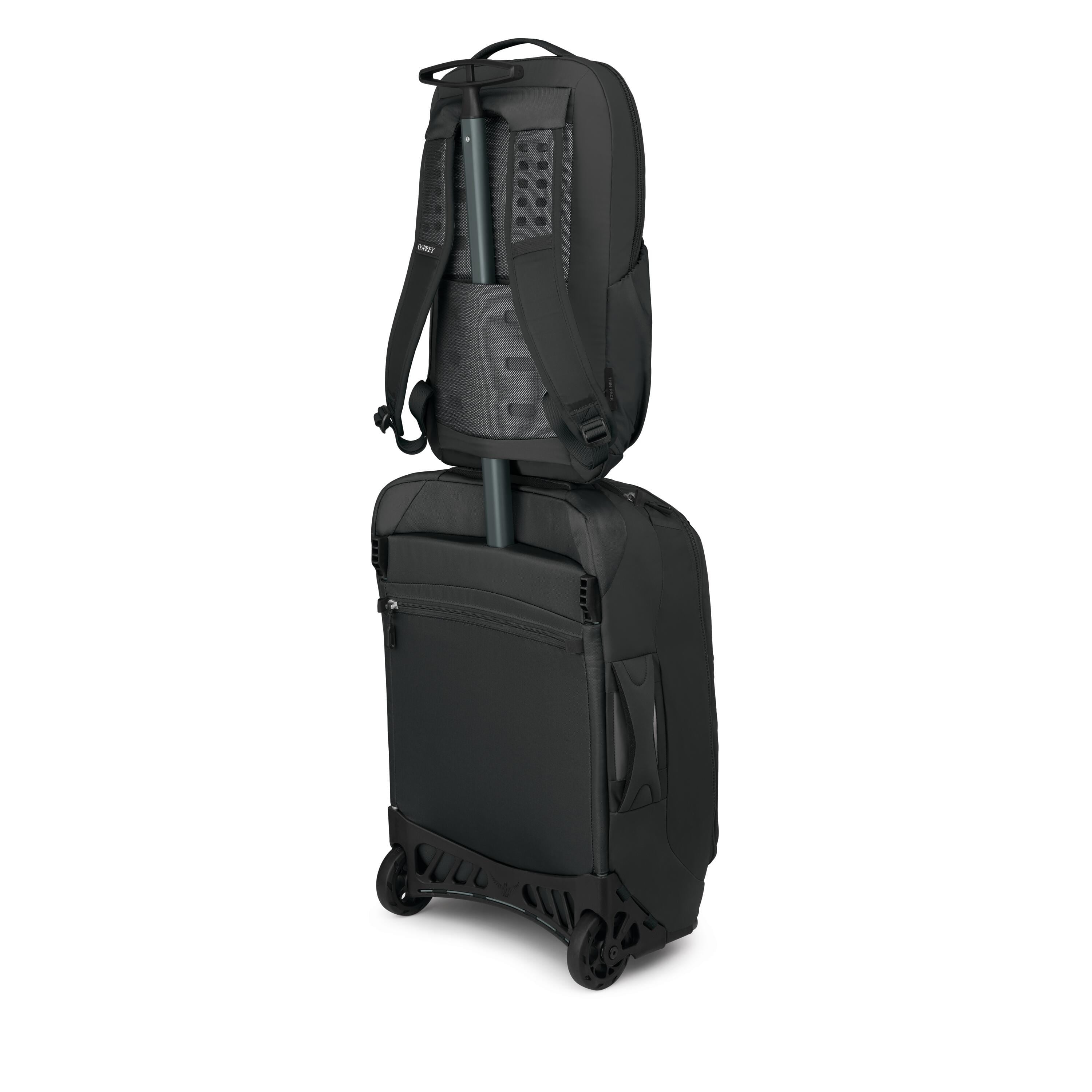 Osprey Ozone Slim Pack Travel Backpack 10L in Black — angle view 4