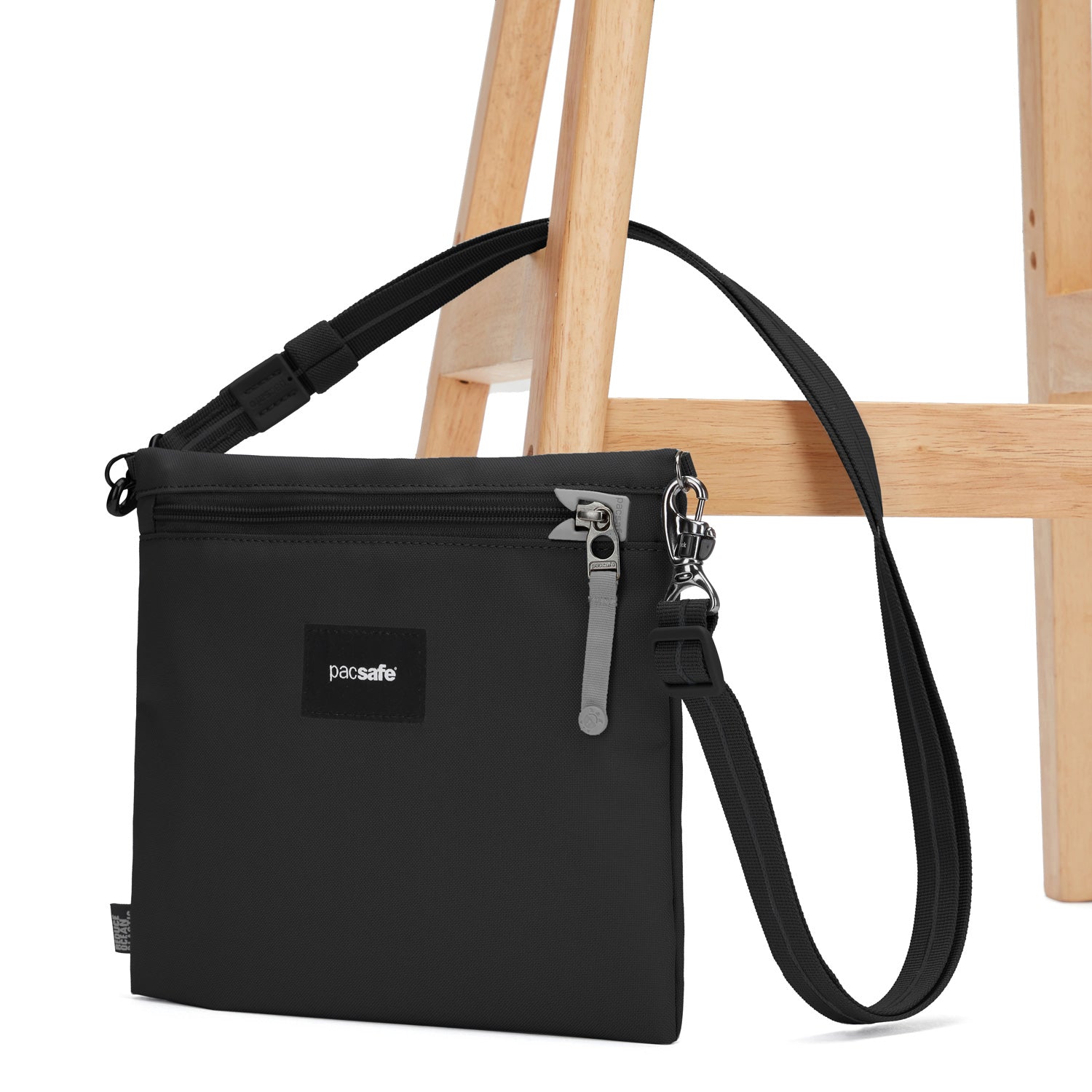 Pacsafe GO Anti-Theft Crossbody Pouch - Jet Black