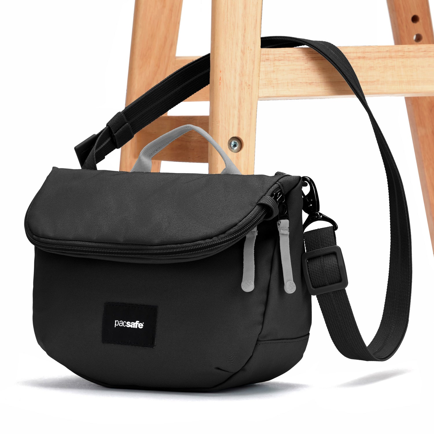 Pacsafe GO Anti-Theft Saddle Crossbody - Jet Black