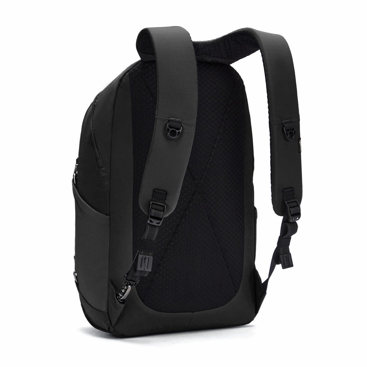 Pacsafe Metrosafe LS450 ECONYL Anti-Theft 25L Backpack in Econyl Black — side view