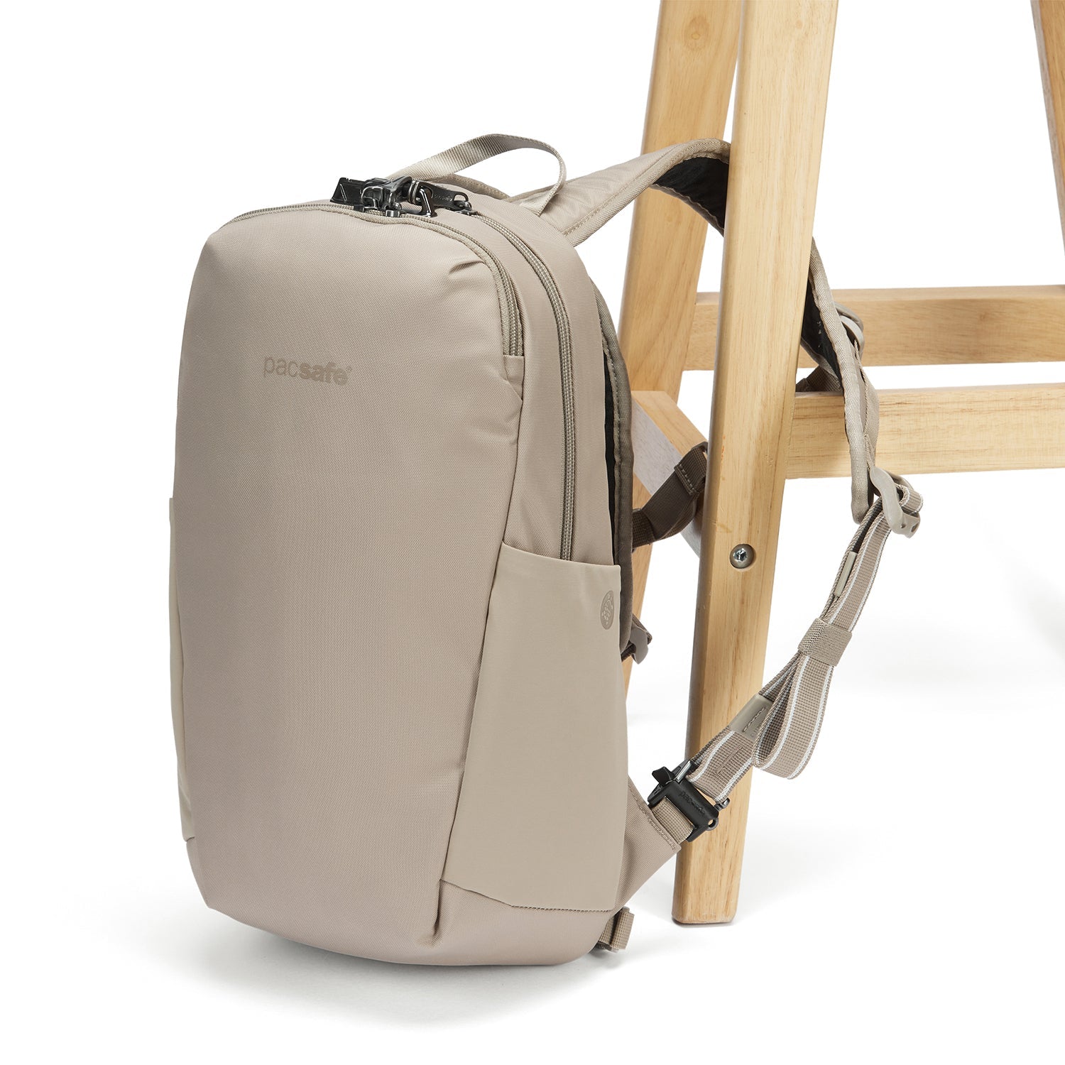 Pacsafe V 12L Anti-Theft Tech Backpack - Beige