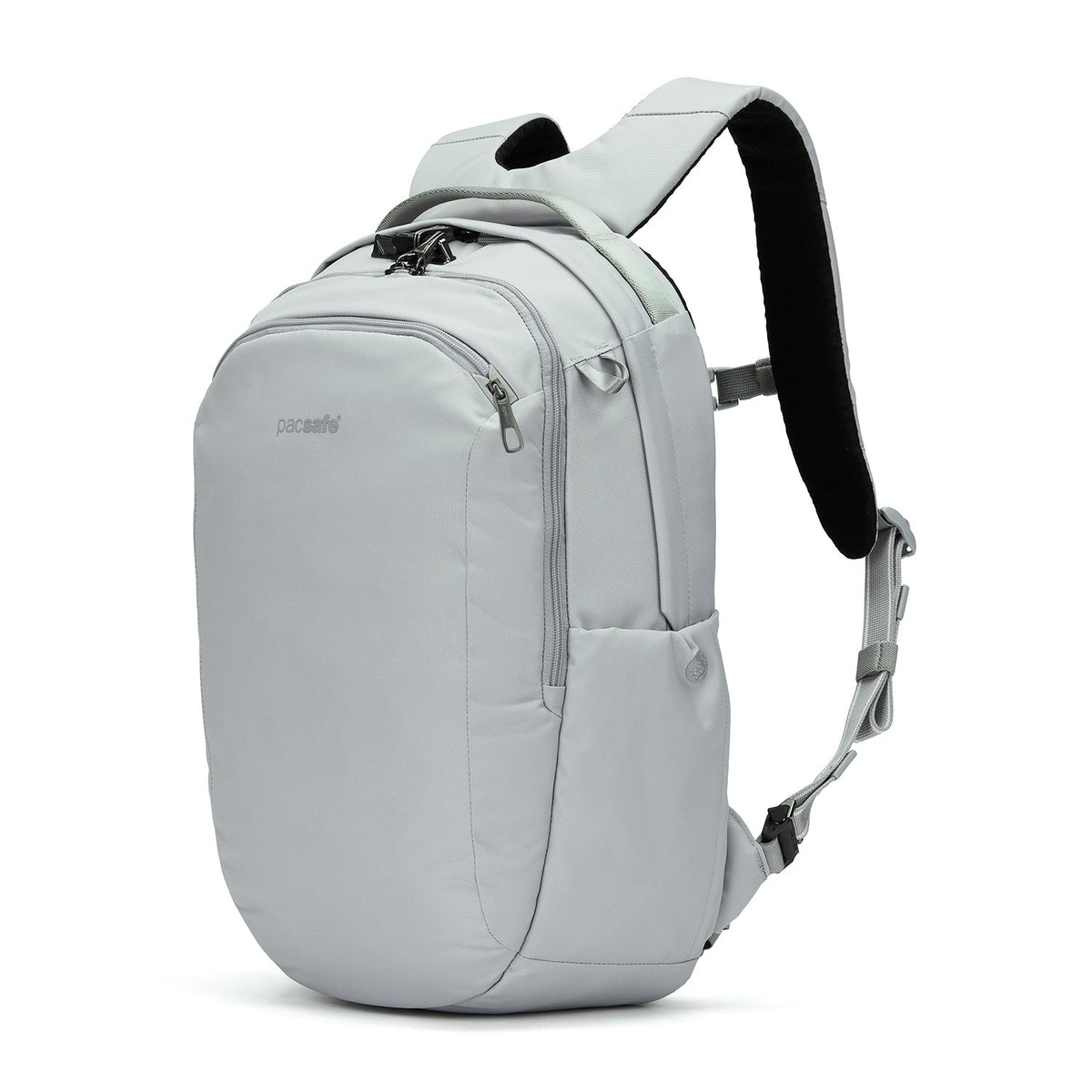 Pacsafe V 26L Anti-Theft Tour Backpack in Digital Gray — angle view 2 # color_Digital Gray