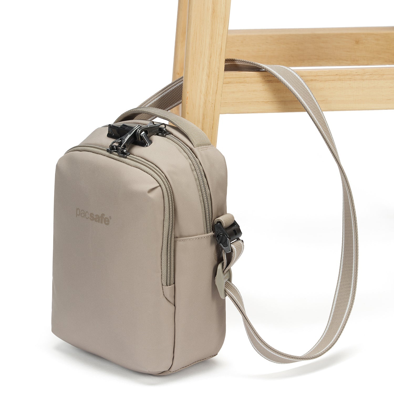 Pacsafe V Anti-Theft Companion Crossbody - Beige