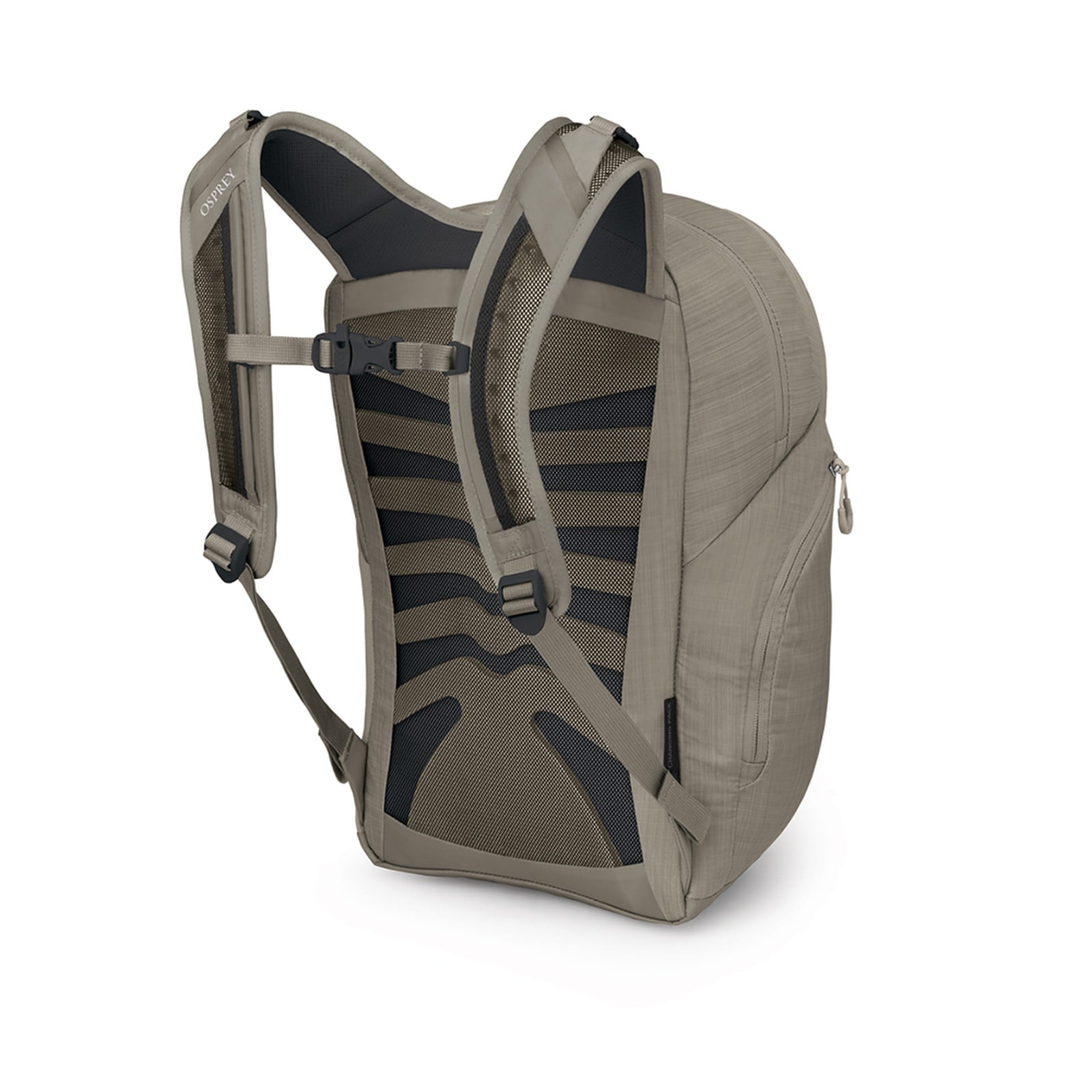 Osprey Poco Changing Backpack 26L in Tan Concrete — angle view 3