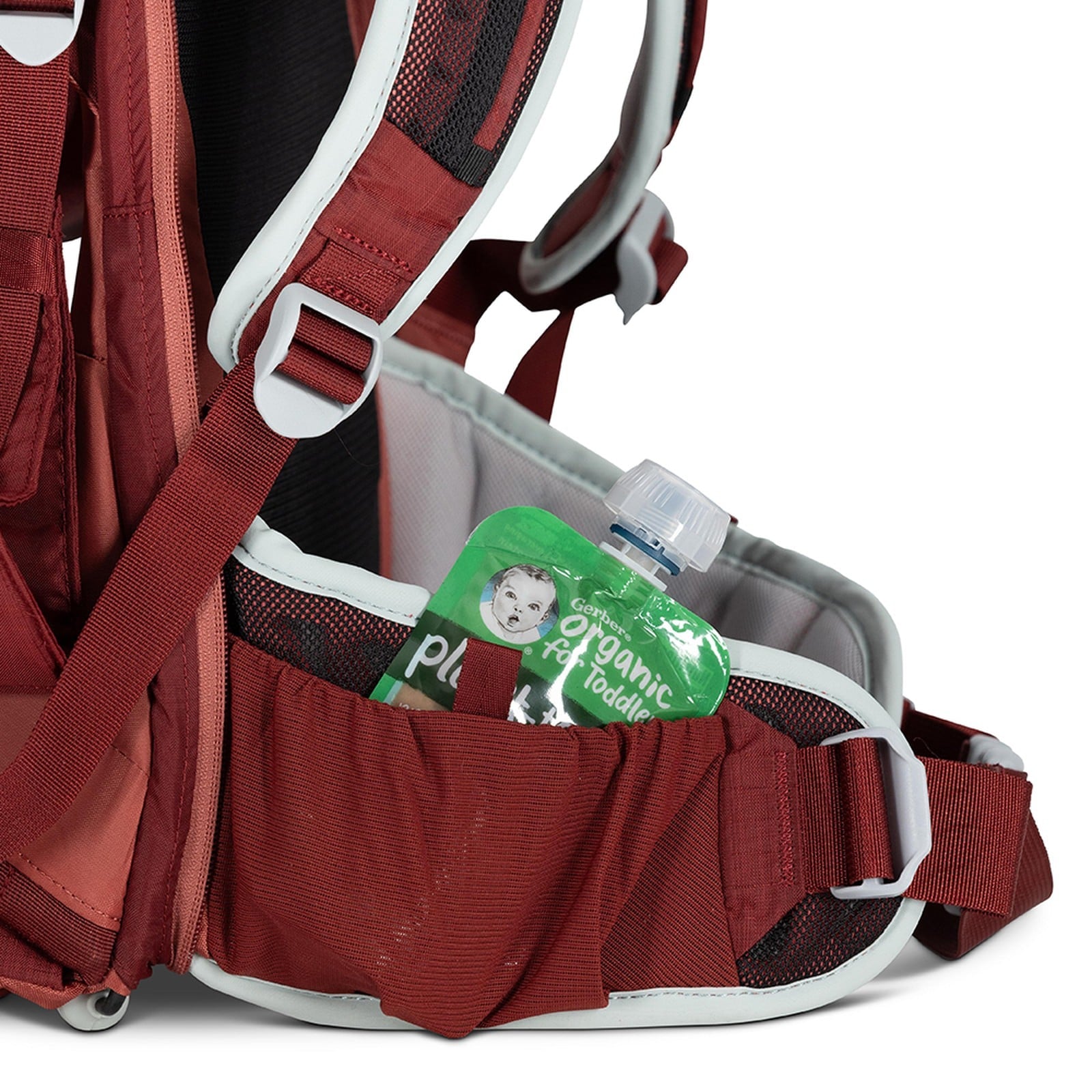 Osprey Poco LT Child Carrier 25L in Red Mountain — detail view 3