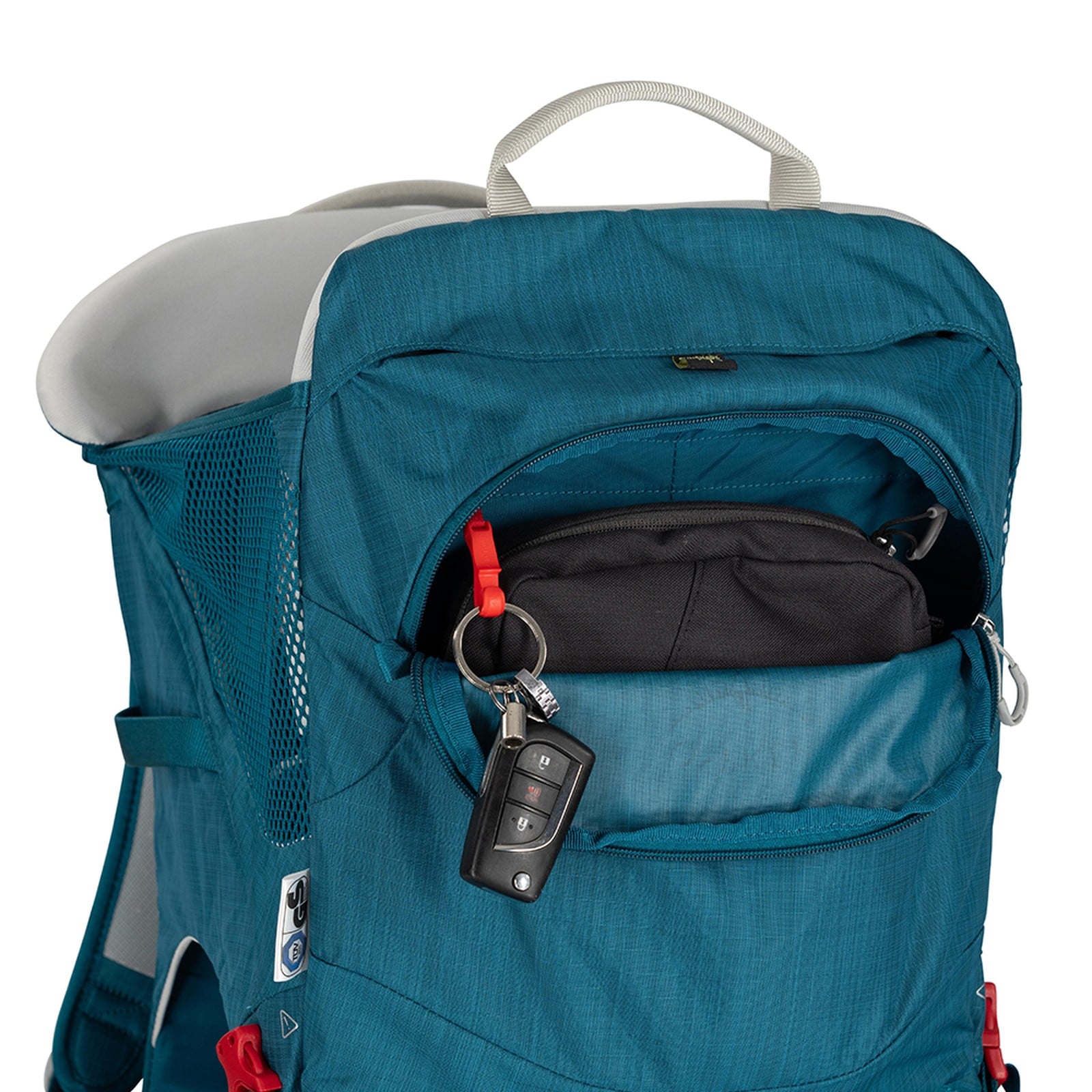 Osprey Poco SLT Child Carrier 22L in Deep Peyto — detail view