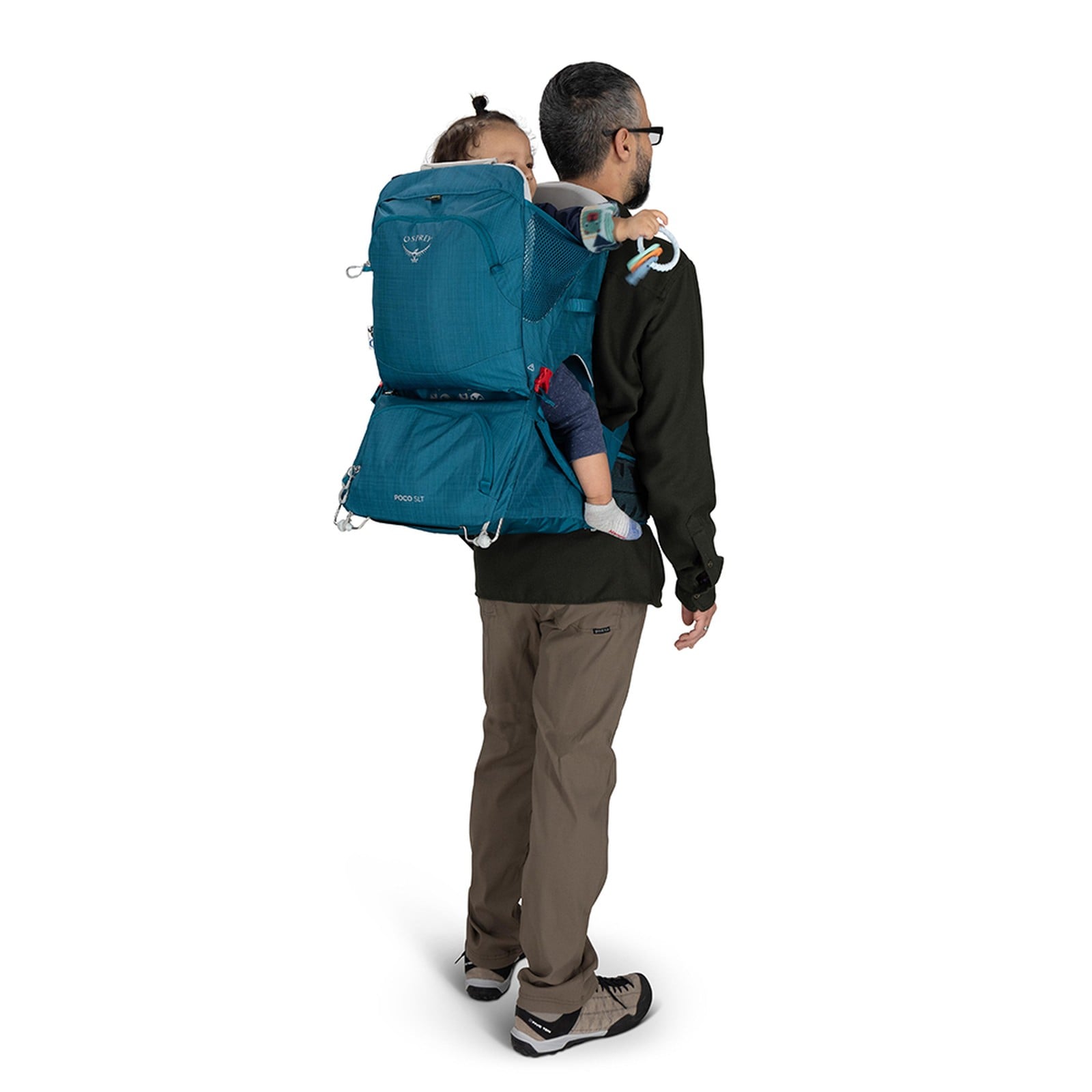 Osprey Poco SLT Child Carrier 22L in Deep Peyto — lifestyle 4