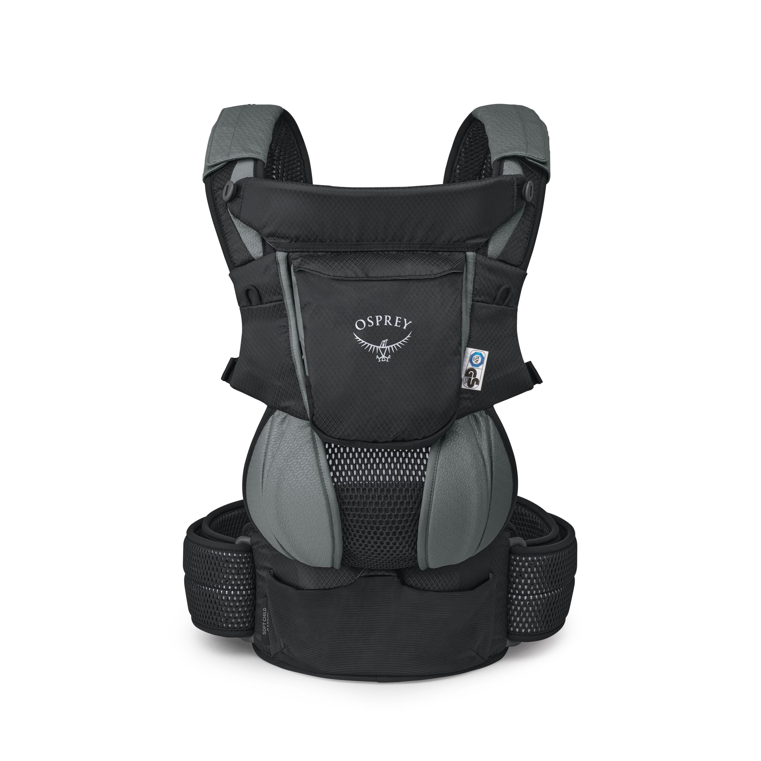Osprey Poco Soft Child Carrier Extended Fit in Black — front view