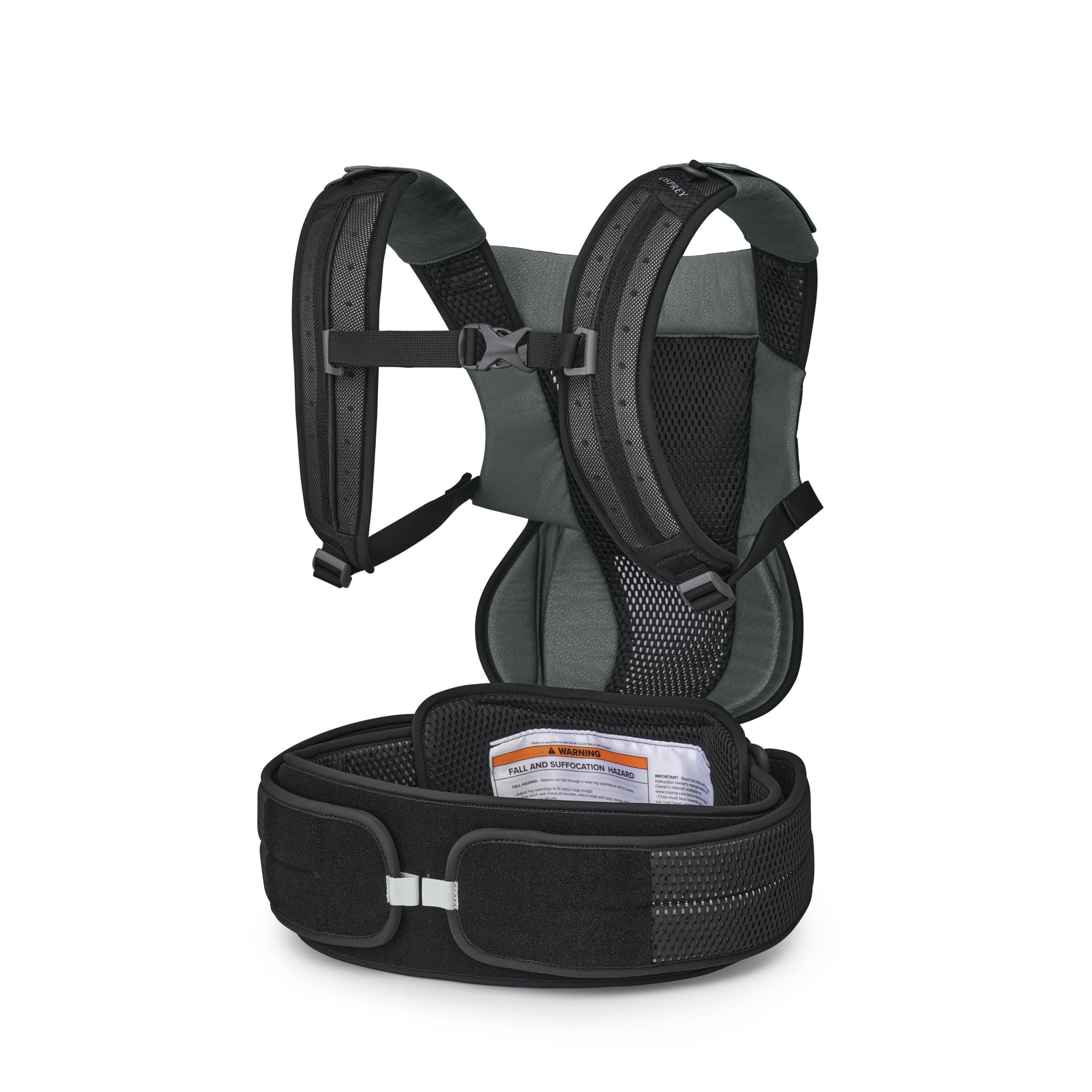 Osprey Poco Soft Child Carrier Extended Fit in Black — angle view 3