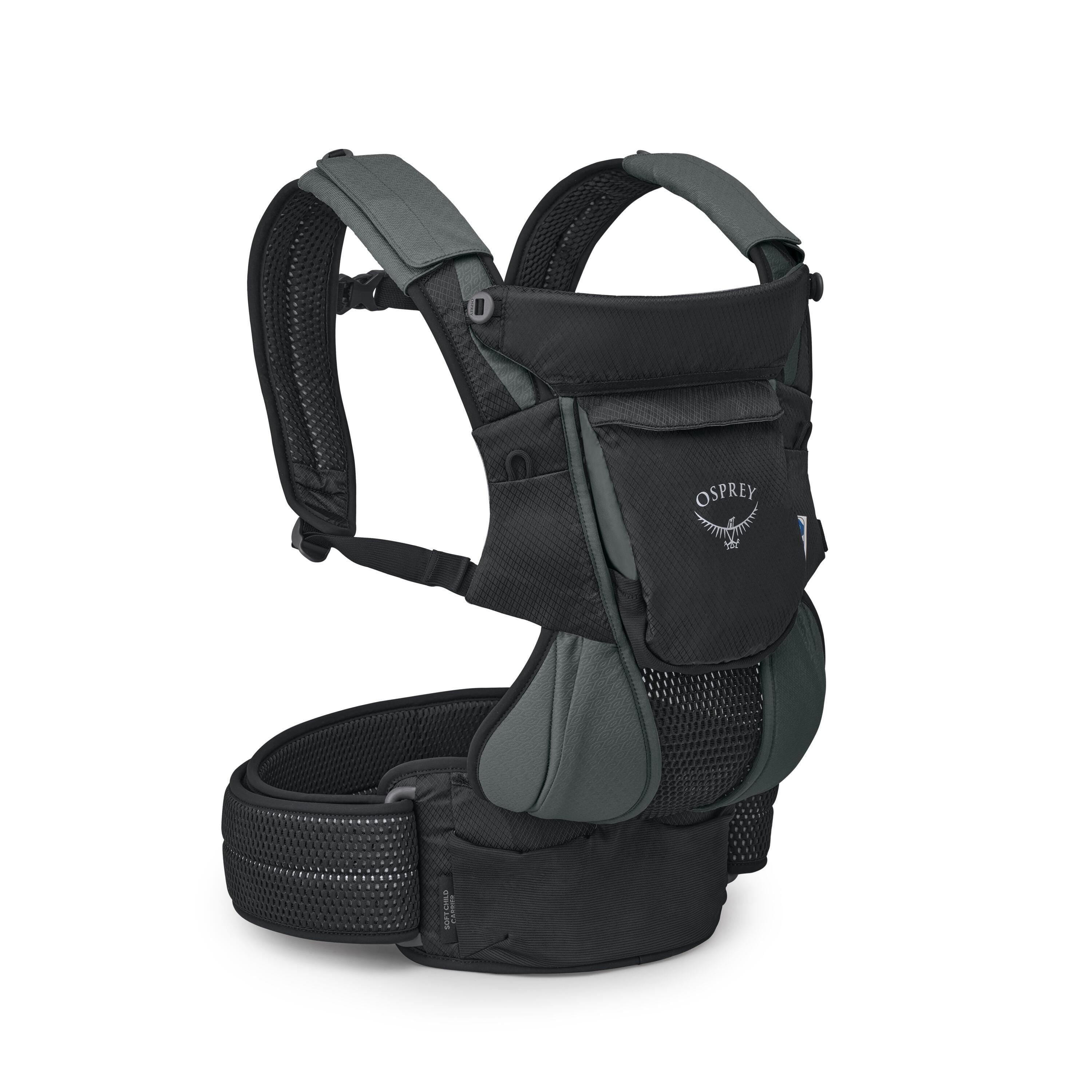 Osprey Poco Soft Child Carrier Extended Fit in Black — angle view 2