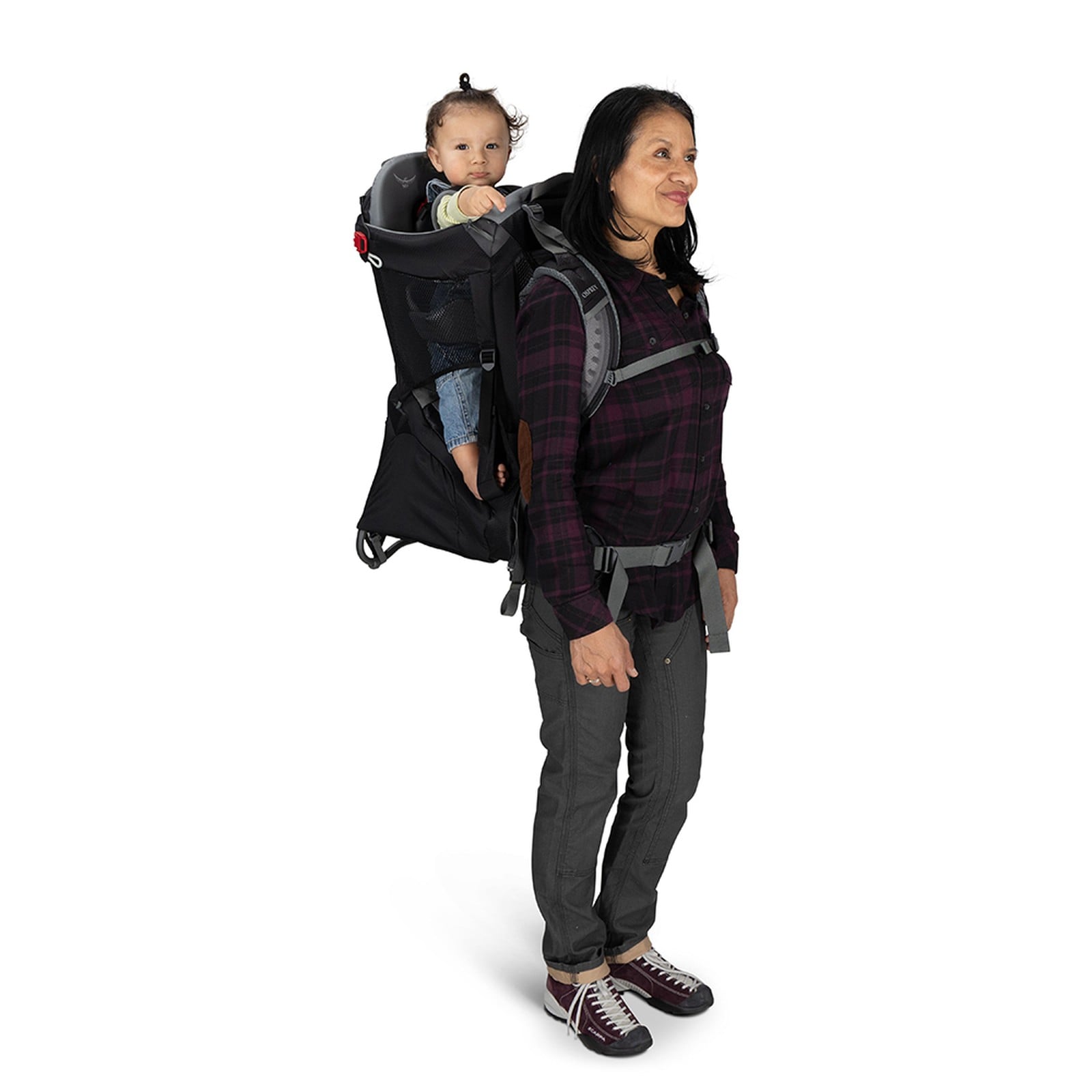 Osprey Poco Child Carrier 24L in Black — lifestyle