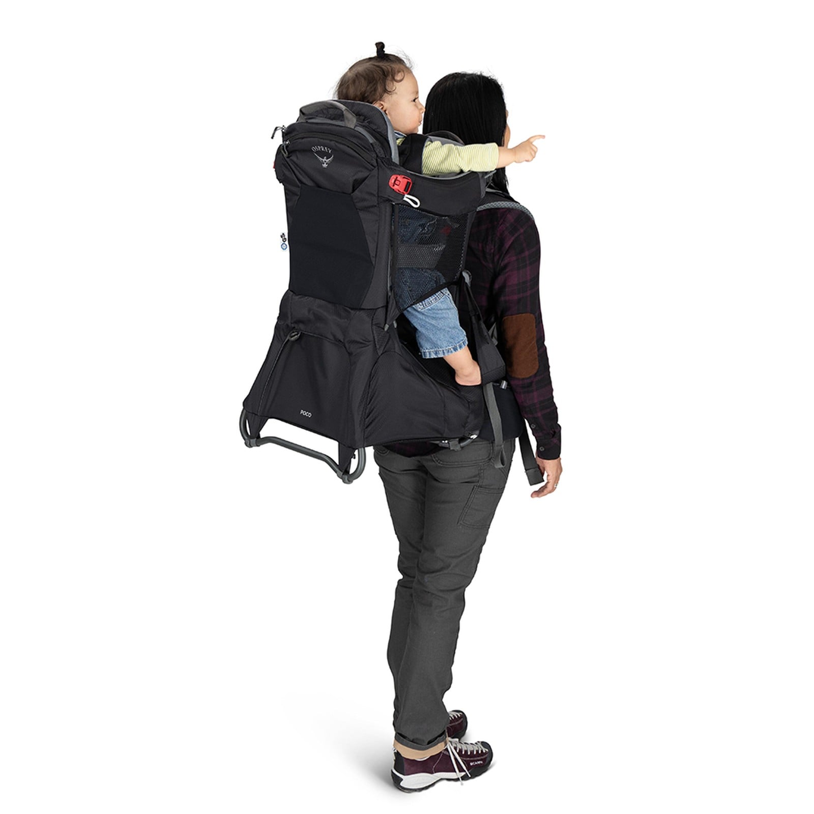 Osprey Poco Child Carrier 24L in Black — lifestyle 2