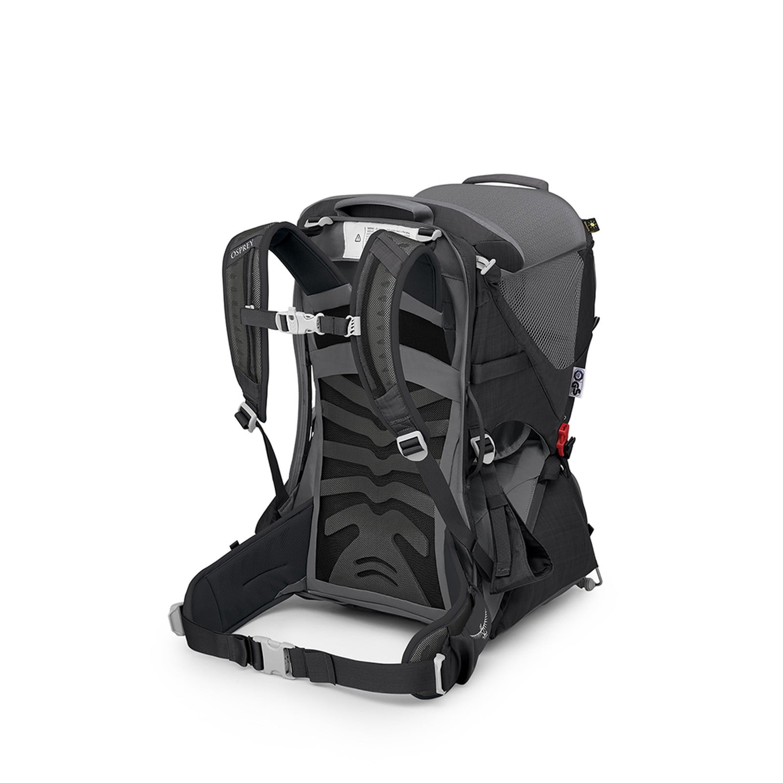 Osprey Poco LT Child Carrier 25L in Black — angle view 4