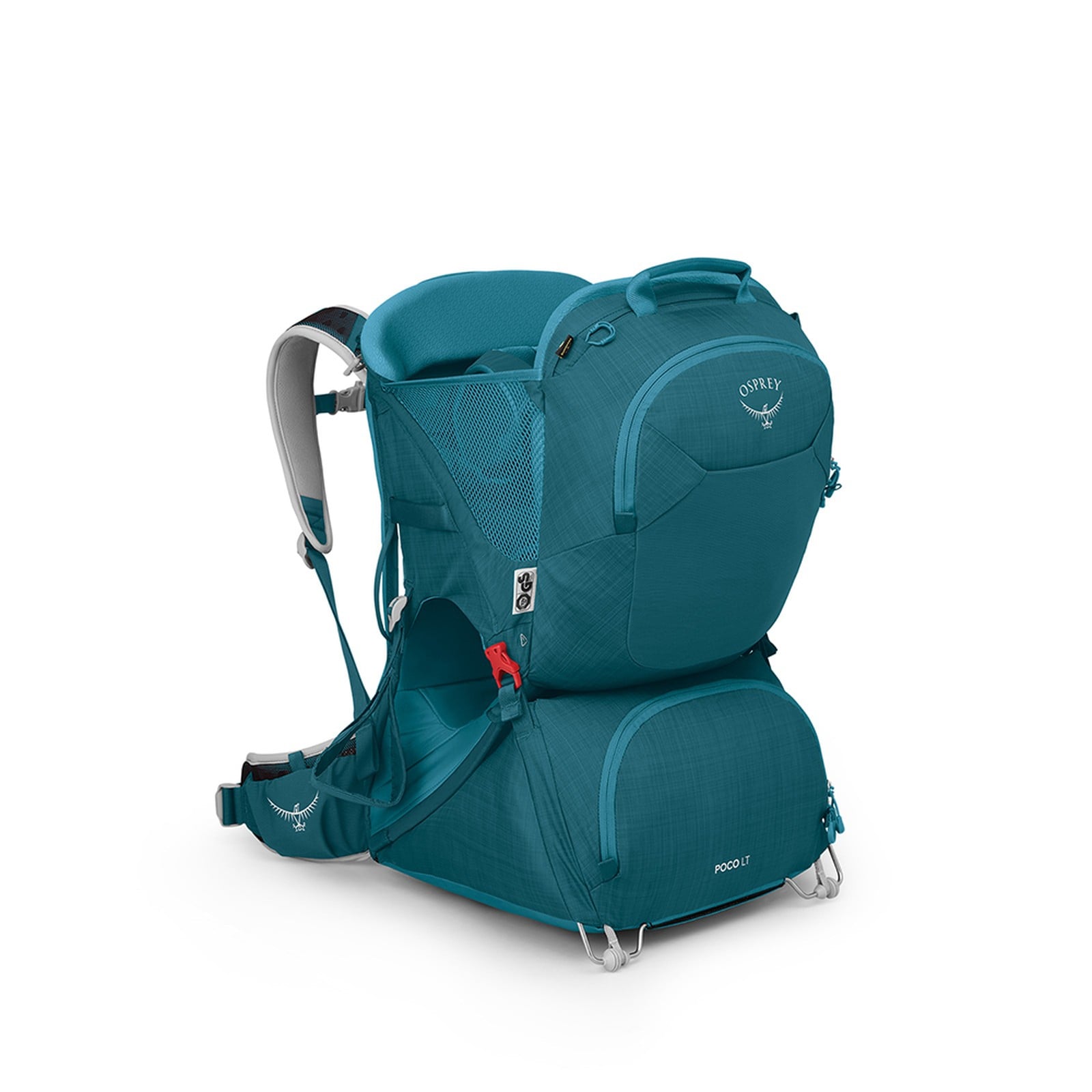 Osprey Poco LT Child Carrier 25L in Deep Peyto — angle view 2
