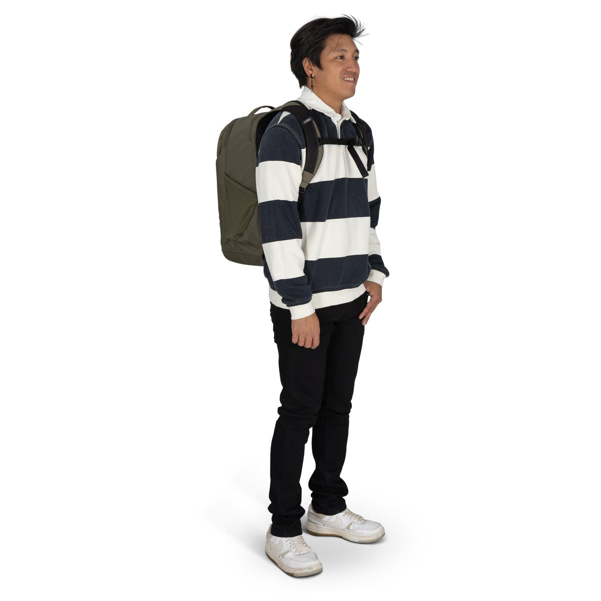 Osprey Proxima Backpack 30L in Earl Grey — lifestyle
