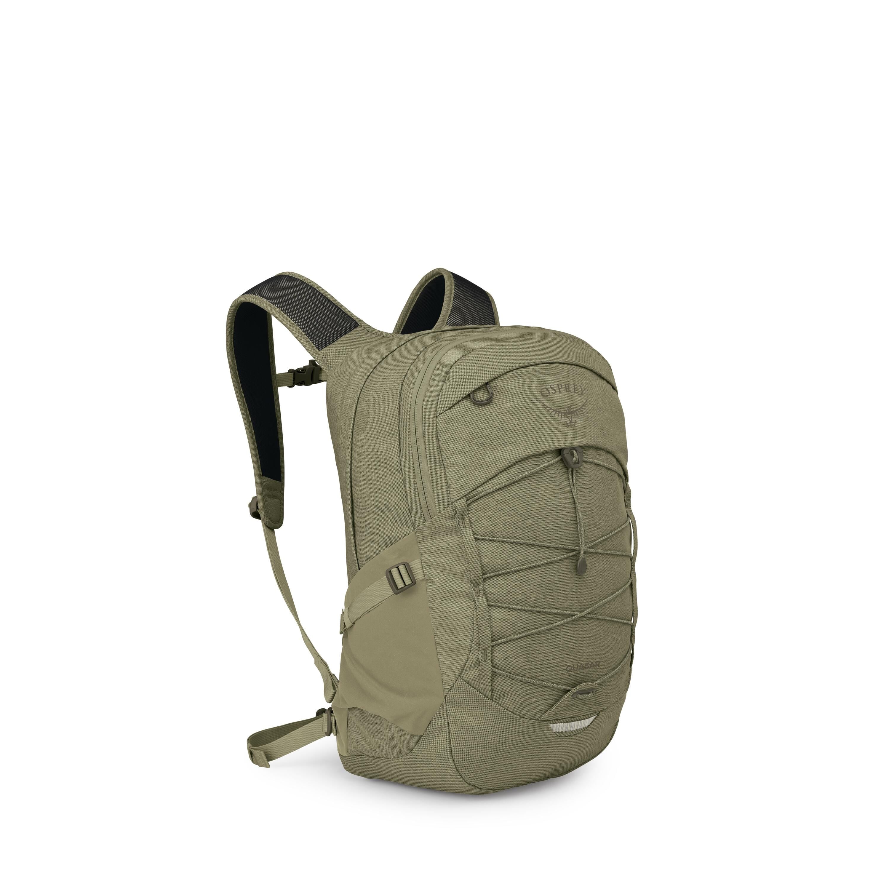 Osprey Quasar Driftshade Laptop Backpack 26L in Olive Tan — angle view 2