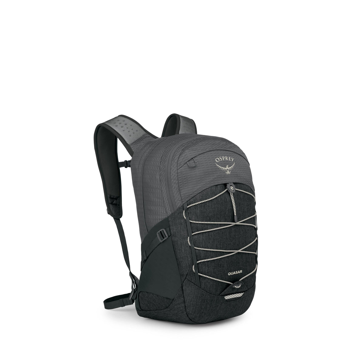 Osprey Quasar Backpack 26L in Phantom Grey Heather — front view # color_Phantom Grey Heather
