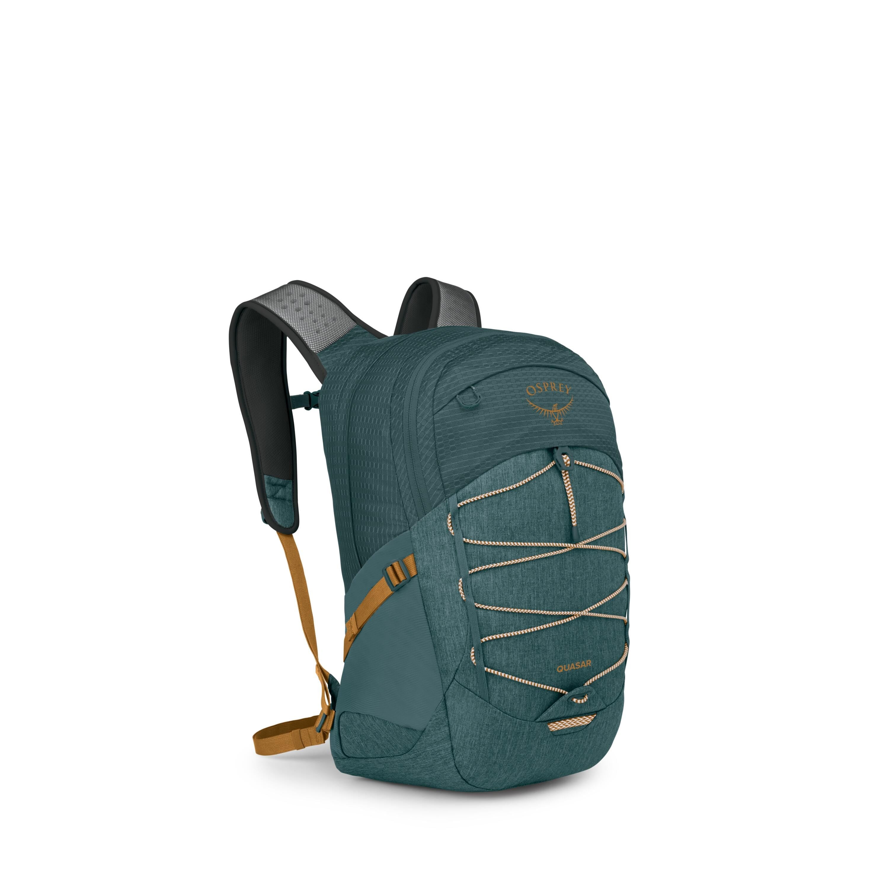 Osprey Quasar Backpack 26L in Torrent Blue Heather — front view # color_Torrent Blue Heather