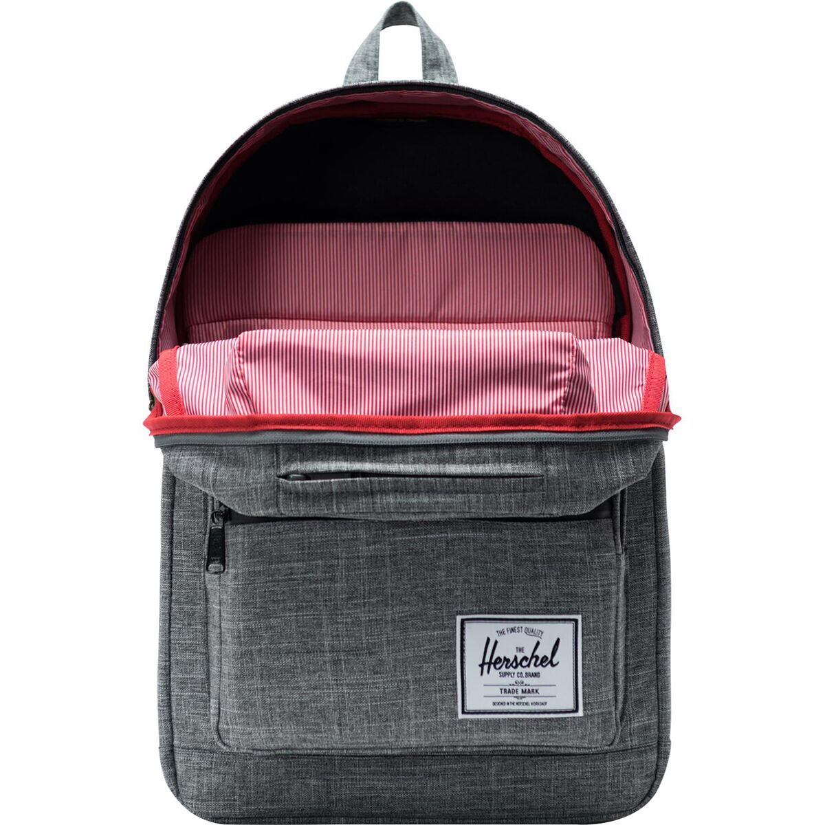 Herschel Pop Quiz Backpack 22L in Raven — interior view