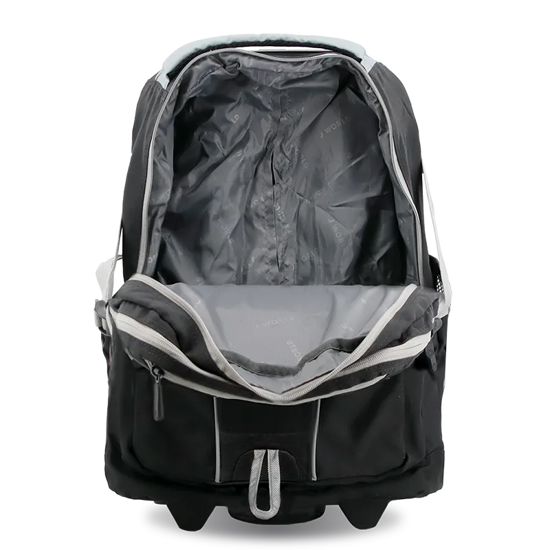 J World Lunar Multi-Purpose Laptop Rolling Backpack (19.5 Inch) in Black — detail view 2 # color_Black